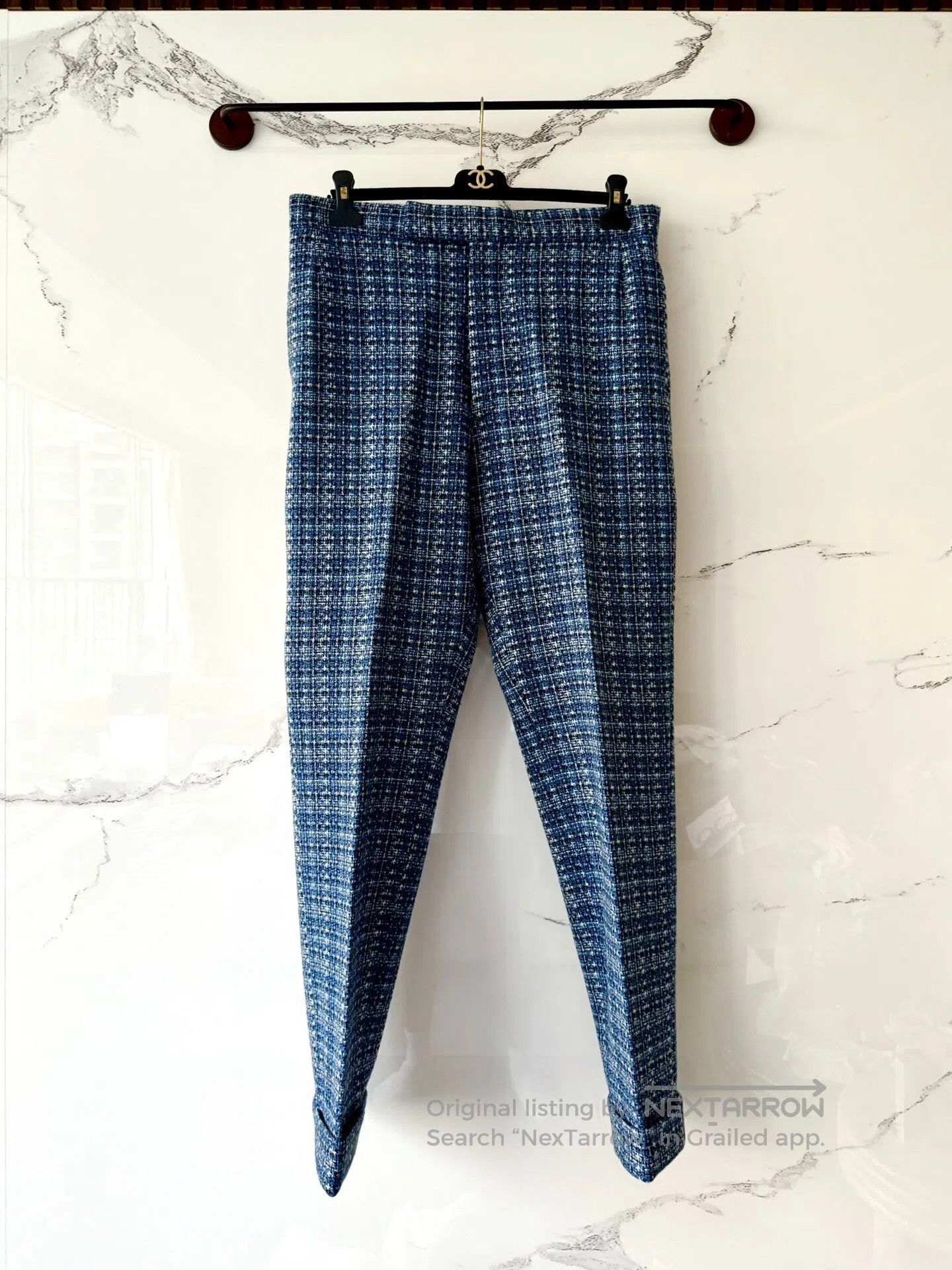 Thom Browne Thom Browne Blue Cross-Grain Snowflake Wool Blazer Suit| Size US L / EU 52-54 / 3 - 4 Thumbnail