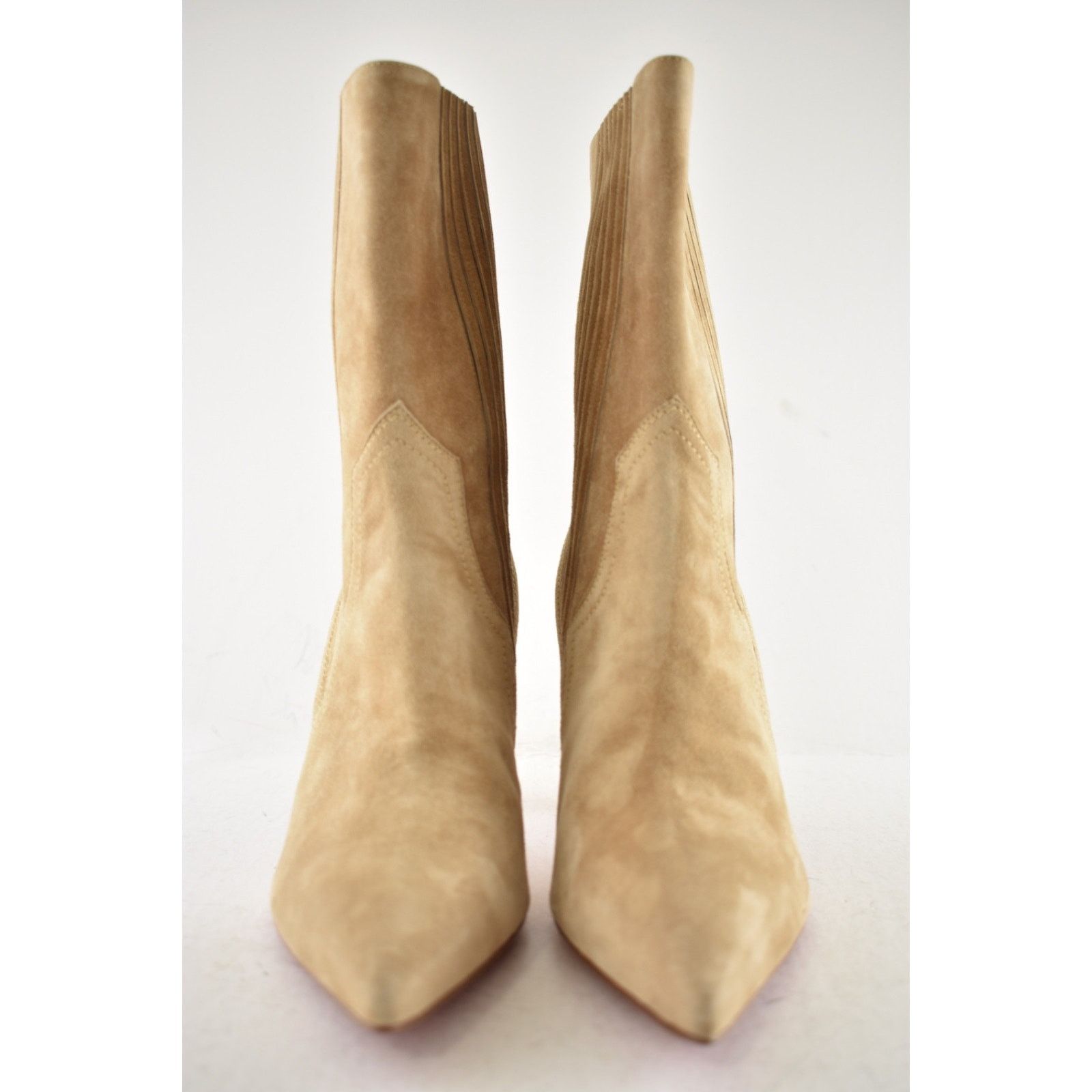 Christian Louboutin Christian Louboutin Santigag 85 Beige Suede Ankle Boot 39.5 Size US 9.5 / IT 39.5 - 8 Thumbnail