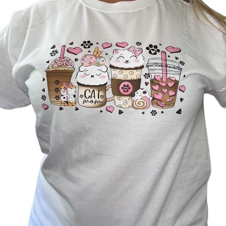 Designer Woman’s iced coffee tee shirt Size M / US 6-8 / IT 42-44 - 1 Preview