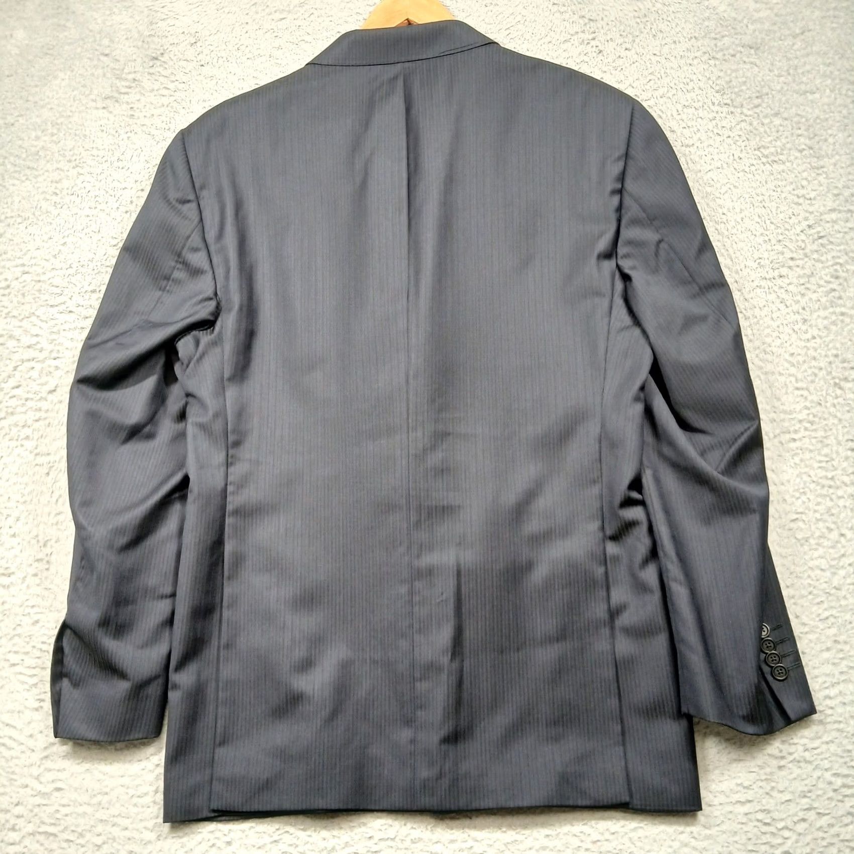 Ermenegildo Zegna Saks Fifth Avenue Classic Fit Gray Wool Blend Zegna Cloth Blazer Men's 46R Size 46R - 3 Thumbnail