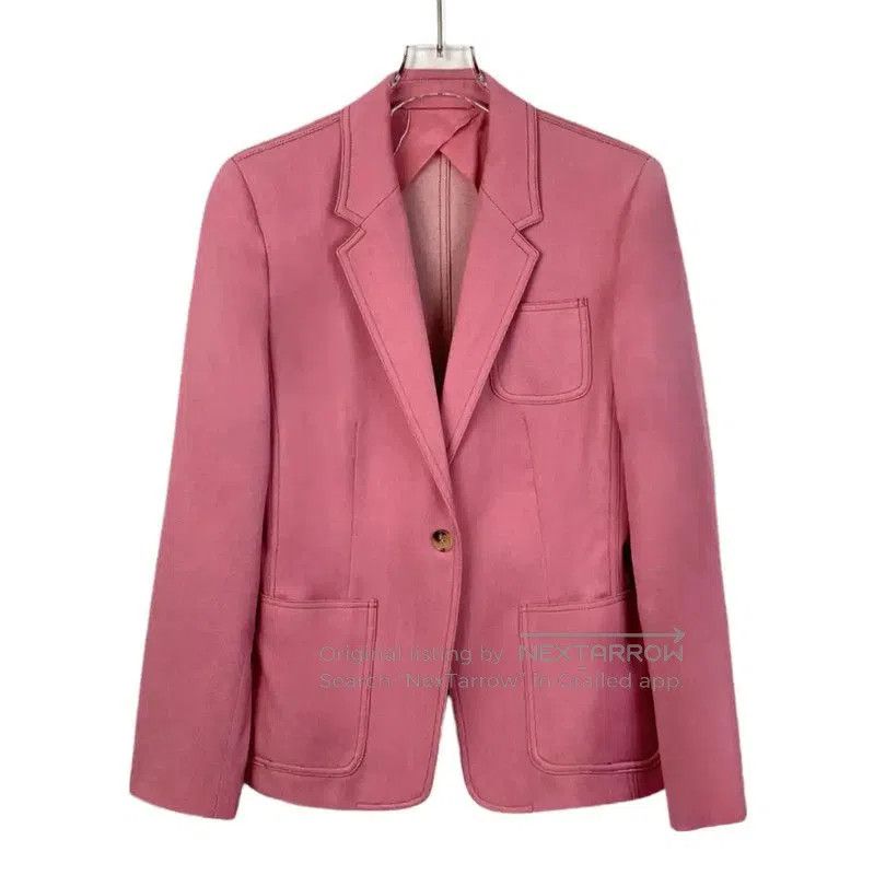 Max Mara MaxMara Pink Wool Women's Jacket . Size L / US 10 / IT 46 - 1 Thumbnail
