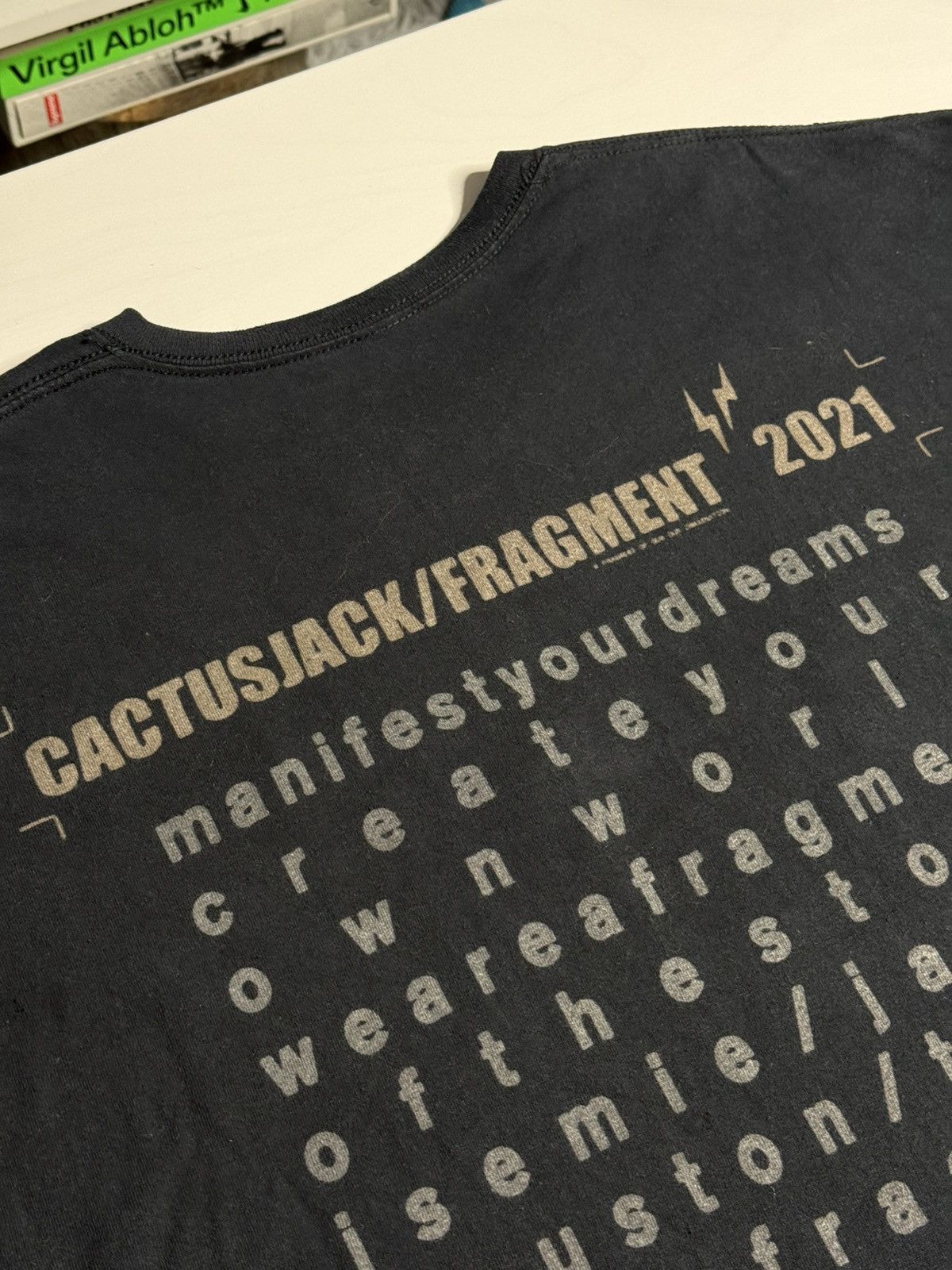 Travis Scott Travis Scott x Fragment Danger Tee “Black” [L] PREOWNED Size US L / EU 52-54 / 3 - 7 Thumbnail