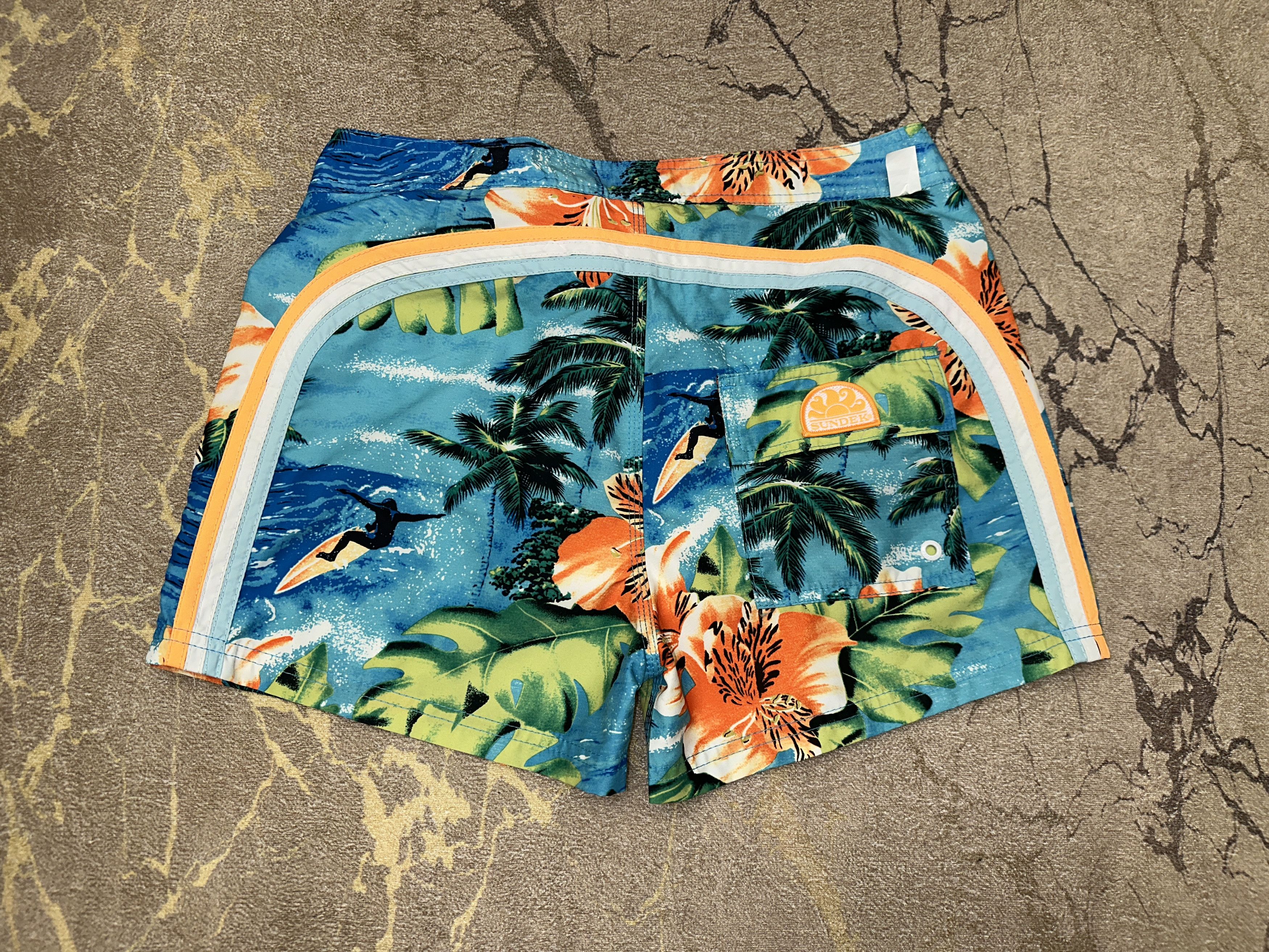 Sundek Palm Tropical Sundek 30 Beach Board Shorts Trunks Size 30 S Size US 30 / EU 46 - 1 Thumbnail
