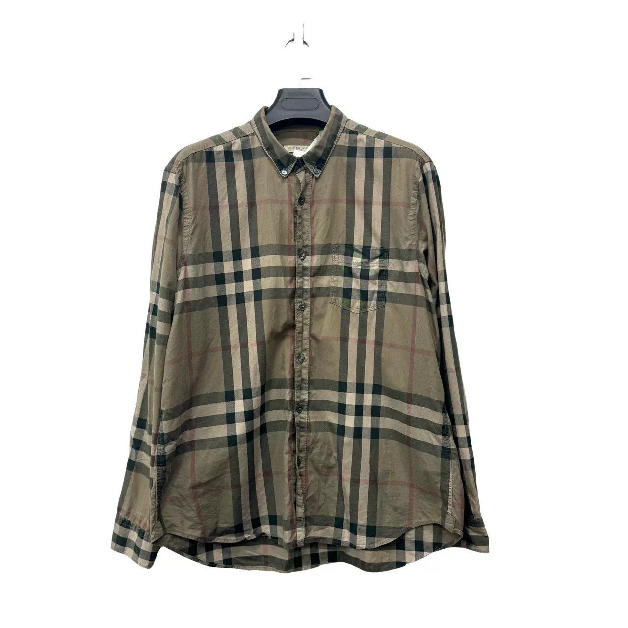 Burberry Burberry Brown Plaid Long-Sleeve Shirt Size US XXL / EU 58 / 5 - 1 Thumbnail