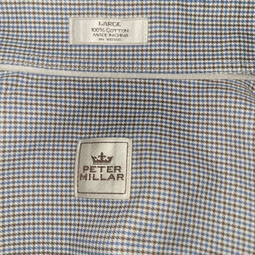 Peter Millar Peter Millar Long Sleeve Plaid Shirt Men's. Size Large. Size US L / EU 52-54 / 3 - 8 Thumbnail