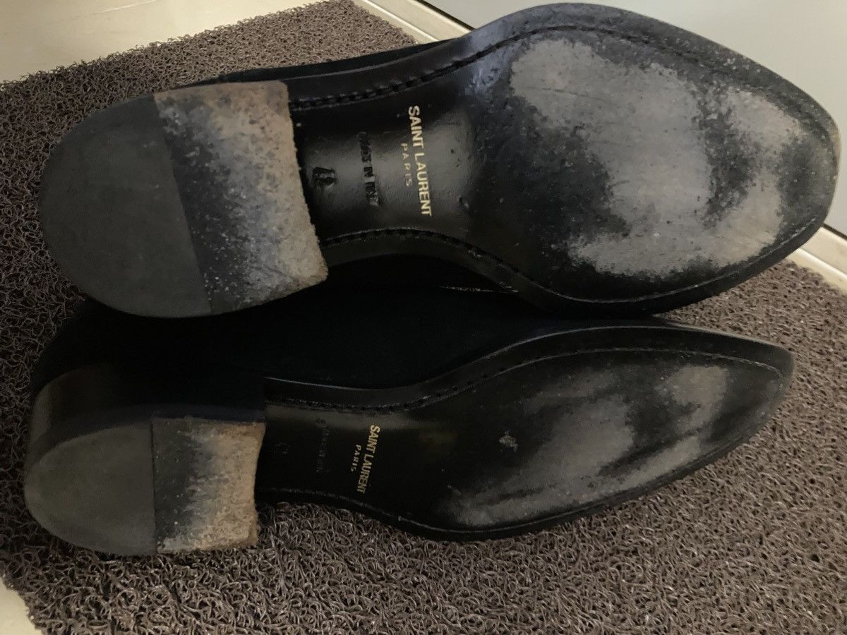 Saint Laurent Paris SLP Black Suede 30mm Chelsea Boots Size US 9 / EU 42 - 5 Thumbnail