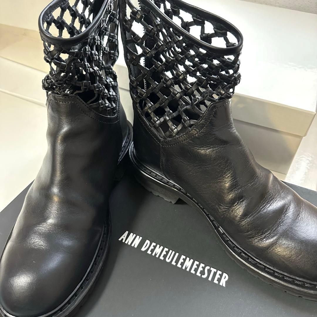 Ann Demeulemeester ANN DEMEULEMEESTER Mesh Designed Boots Black 41 Size US 8 / EU 41 - 3 Thumbnail