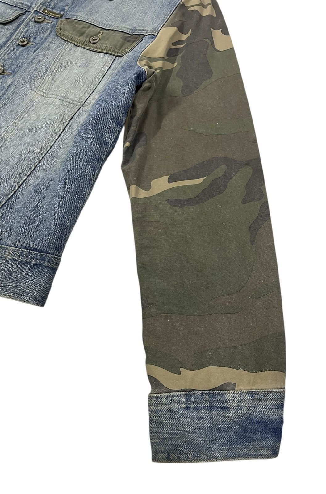 Dolce & Gabbana Y2K Dolce&Gabbana Denim Camo Jacket Size US L / EU 52-54 / 3 - 8 Thumbnail