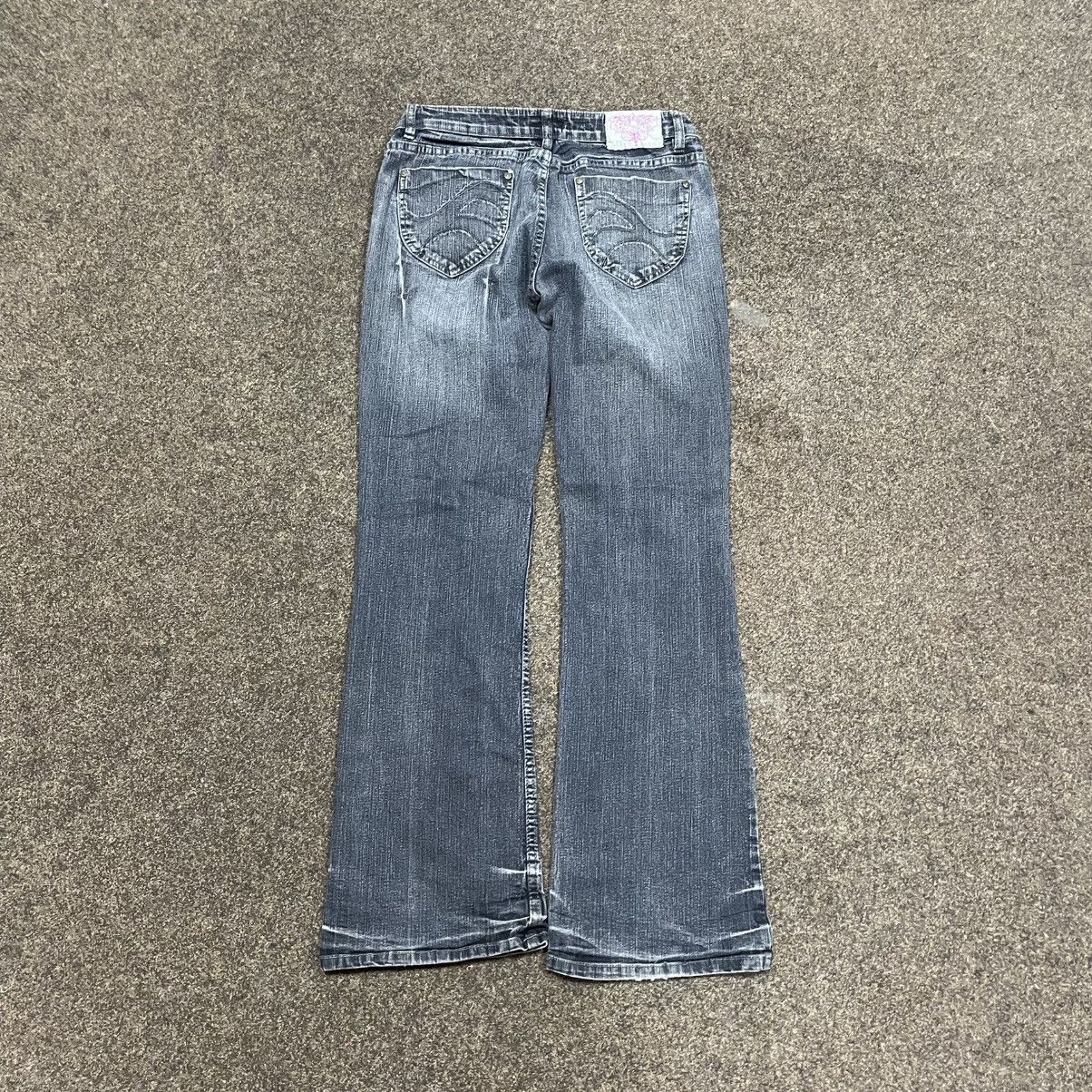 Vintage Vintage Y2K Baggy Flared Jeans 90s Grunge Archive Faded Logo Size 32" / US 10 / IT 46 - 1 Thumbnail