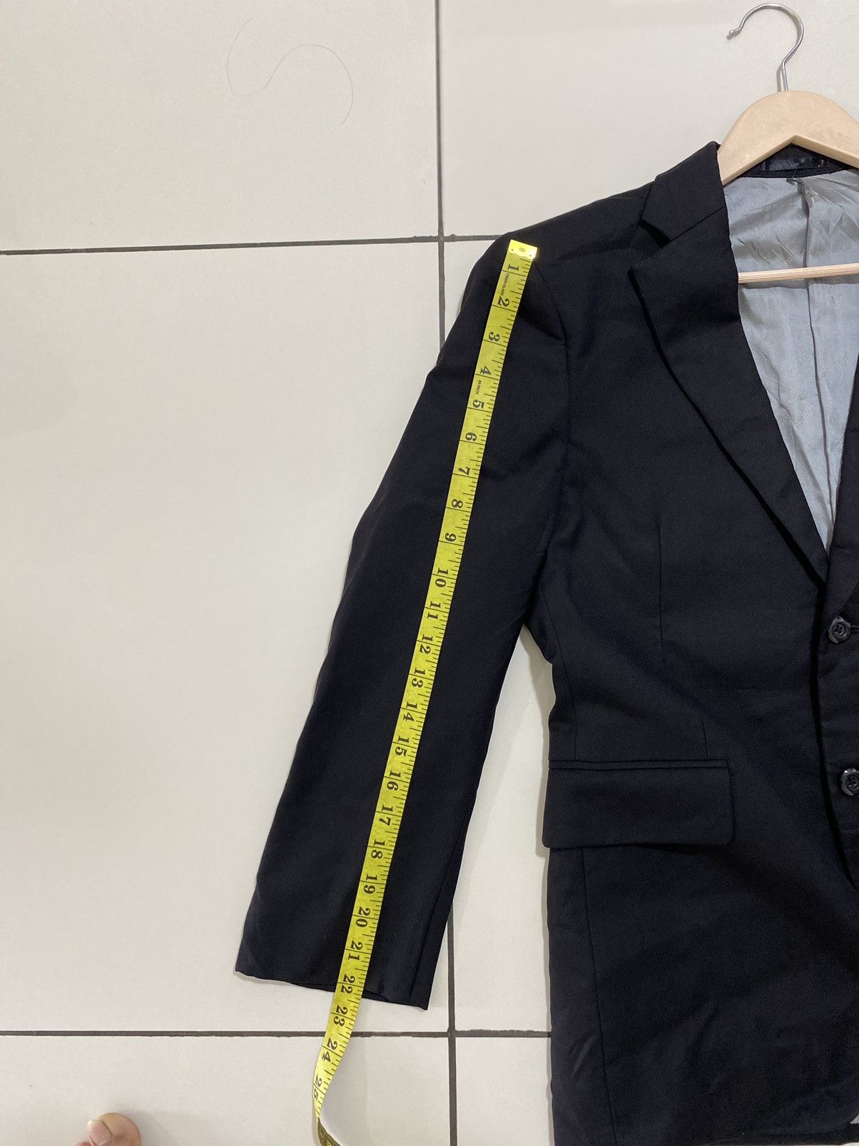 Alfred Dunhill Dunhill Black Blazer Custom Made in Japan Size 42R - 13 Thumbnail