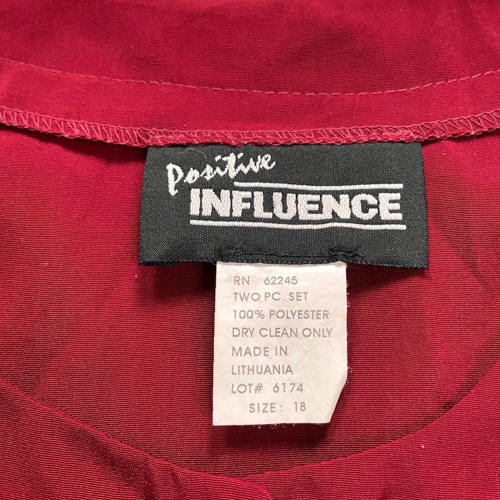 Vintage Positive Influence Button-Up Blouse Womens 18 Plus Red Floral Embroidered Shirt Casual Workwear Size XXL / US 16-18 / IT 52-54 - 5 Thumbnail