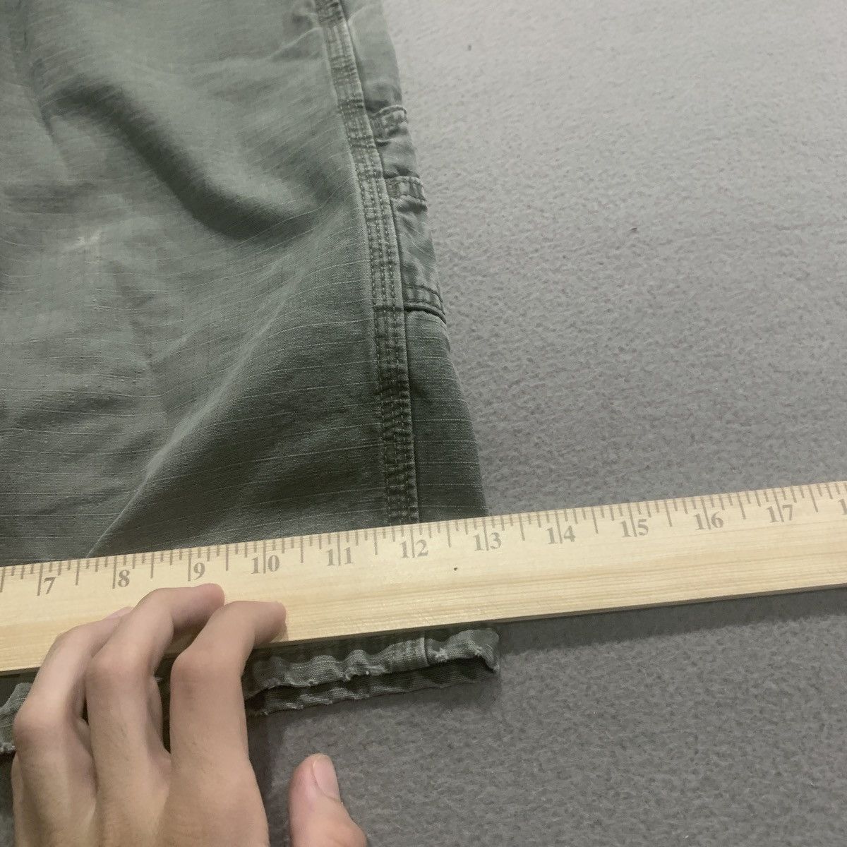 Wrangler Wrangler Riggs Carpenter Shorts Ripstop Canvas 40 Olive/Grey Size US 40 / EU 56 - 12 Thumbnail