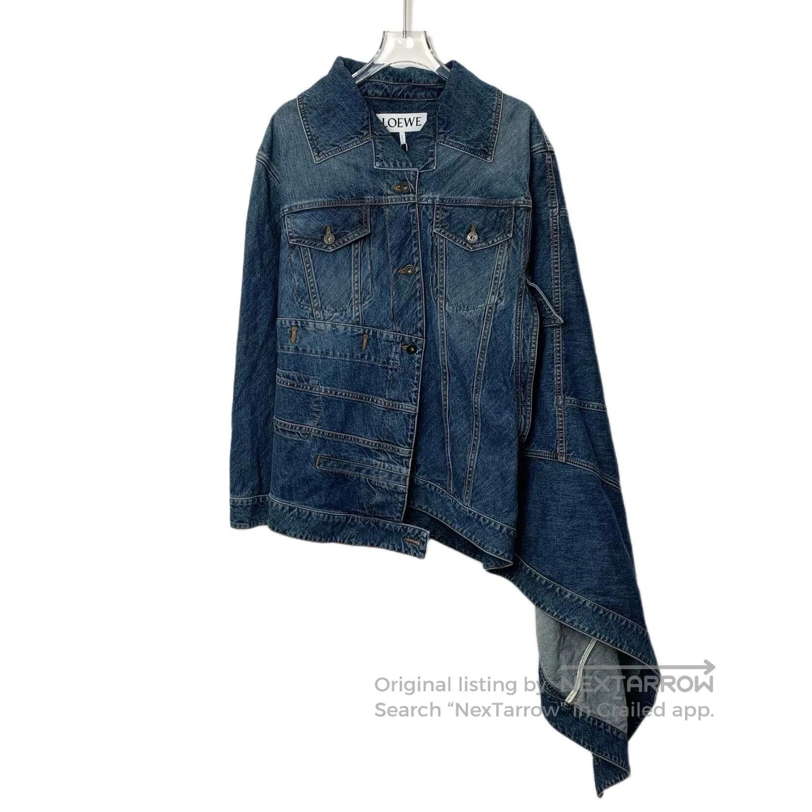 Loewe Loewe Blue Denim Asymmetric Jacket. Size US XS / EU 42 / 0 - 1 Thumbnail