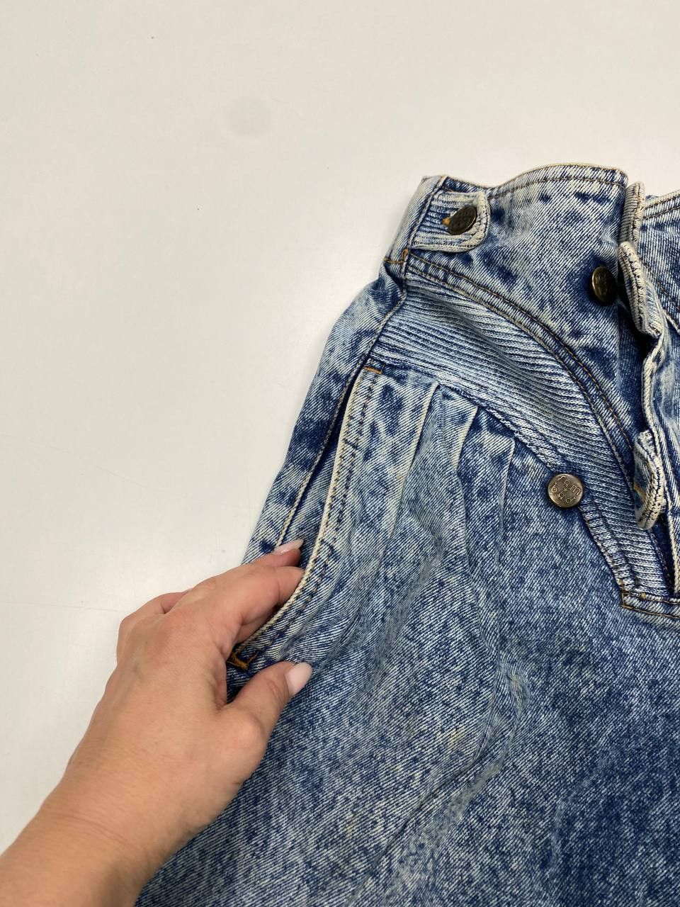 SAM. SAM BAD White Eagle Vintage Acid Wash Jeans 80s-90s Italy 36 Size 28" / US 6 / IT 42 - 7 Thumbnail