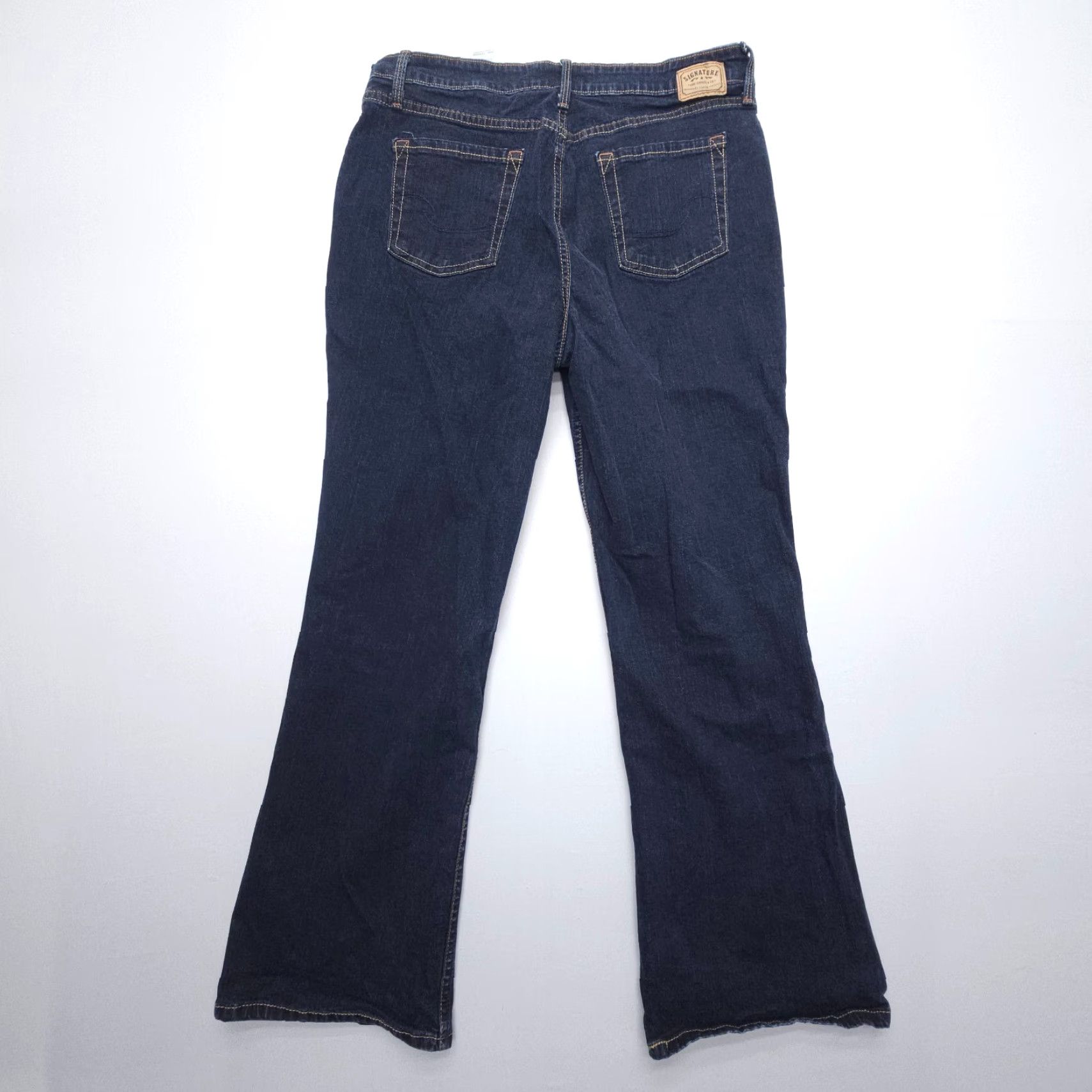 Levi's VINTAGE Levi's Signature At Waist Bootcut Jeans Size 14 Misses Dark Wash Y2K 2000s Denim Jeans Size 36" / US 14 / IT 50 - 2 Thumbnail