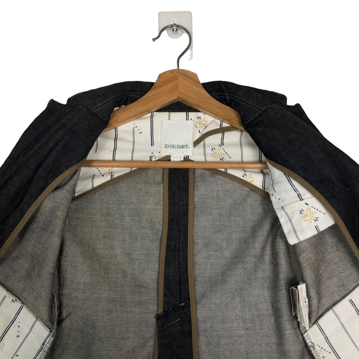 Japanese Brand 🔥Vtg Cropped Jacket Diesel Double Breast Biker Size XS / US 0-2 / IT 36-38 - 12 Thumbnail