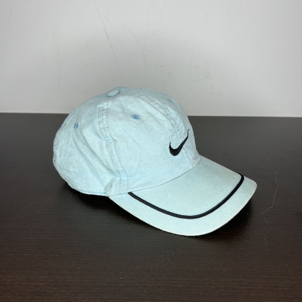 Nike × Vintage Nike Hat Cap Blue 90s Swoosh Logo Y2K Retro Size ONE SIZE - 2 Thumbnail