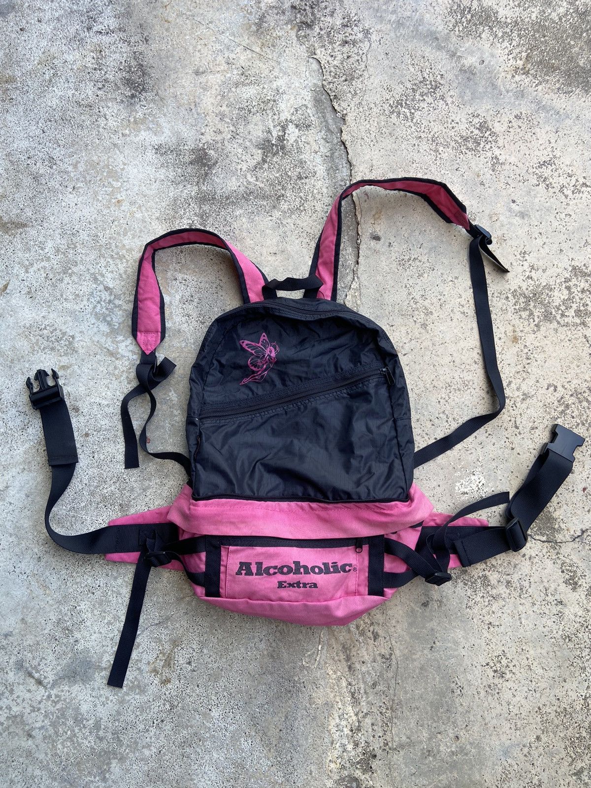 Hysteric Glamour Archive HG "ALCOHOLIC EXTRA" CONVERTIBLE WAIST BAG BACKPACK Size ONE SIZE - 3 Thumbnail