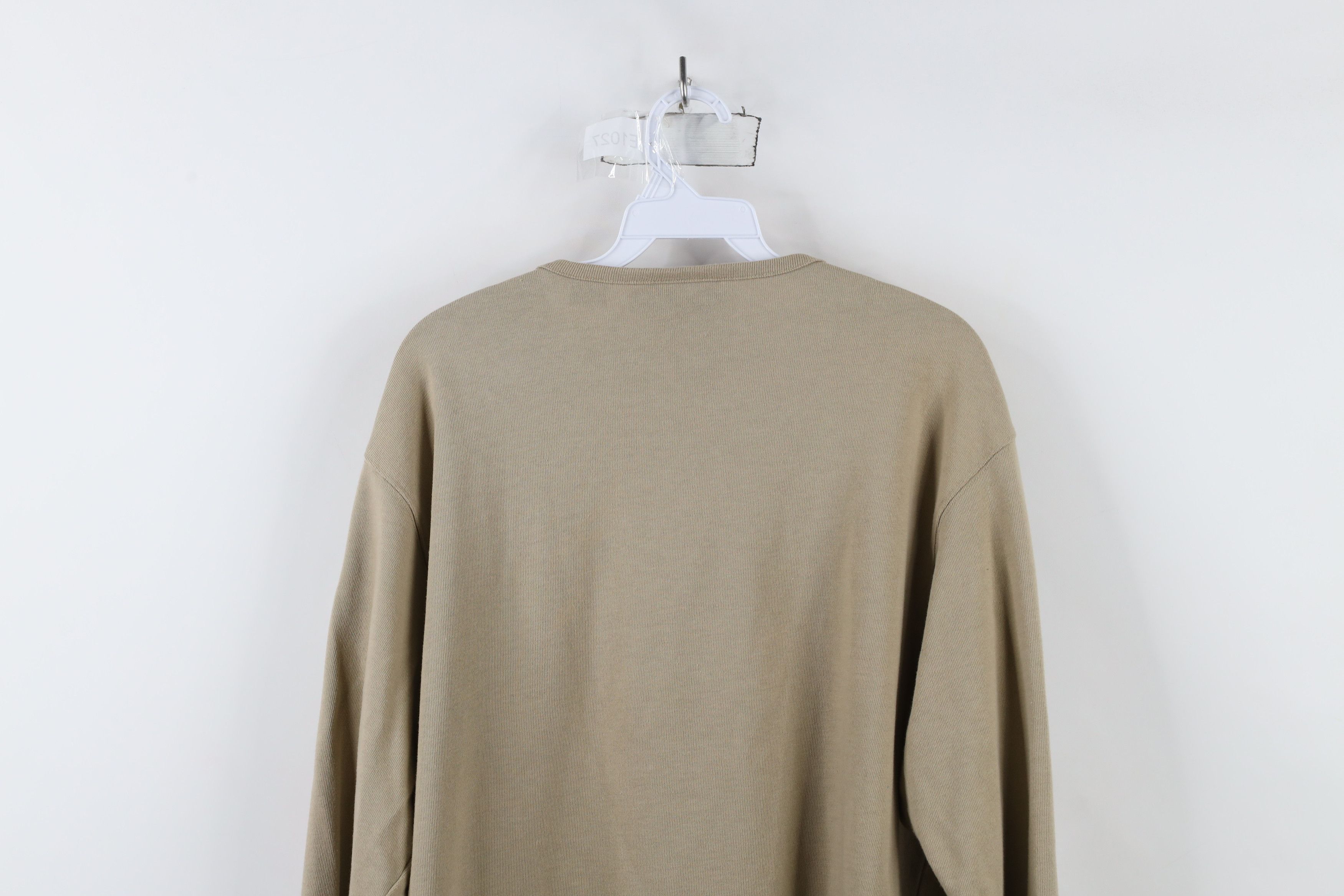 Timberland × Vintage Vintage 90s Timberland Knit Long Sleeve Henley T-Shirt Size US L / EU 52-54 / 3 - 10 Thumbnail