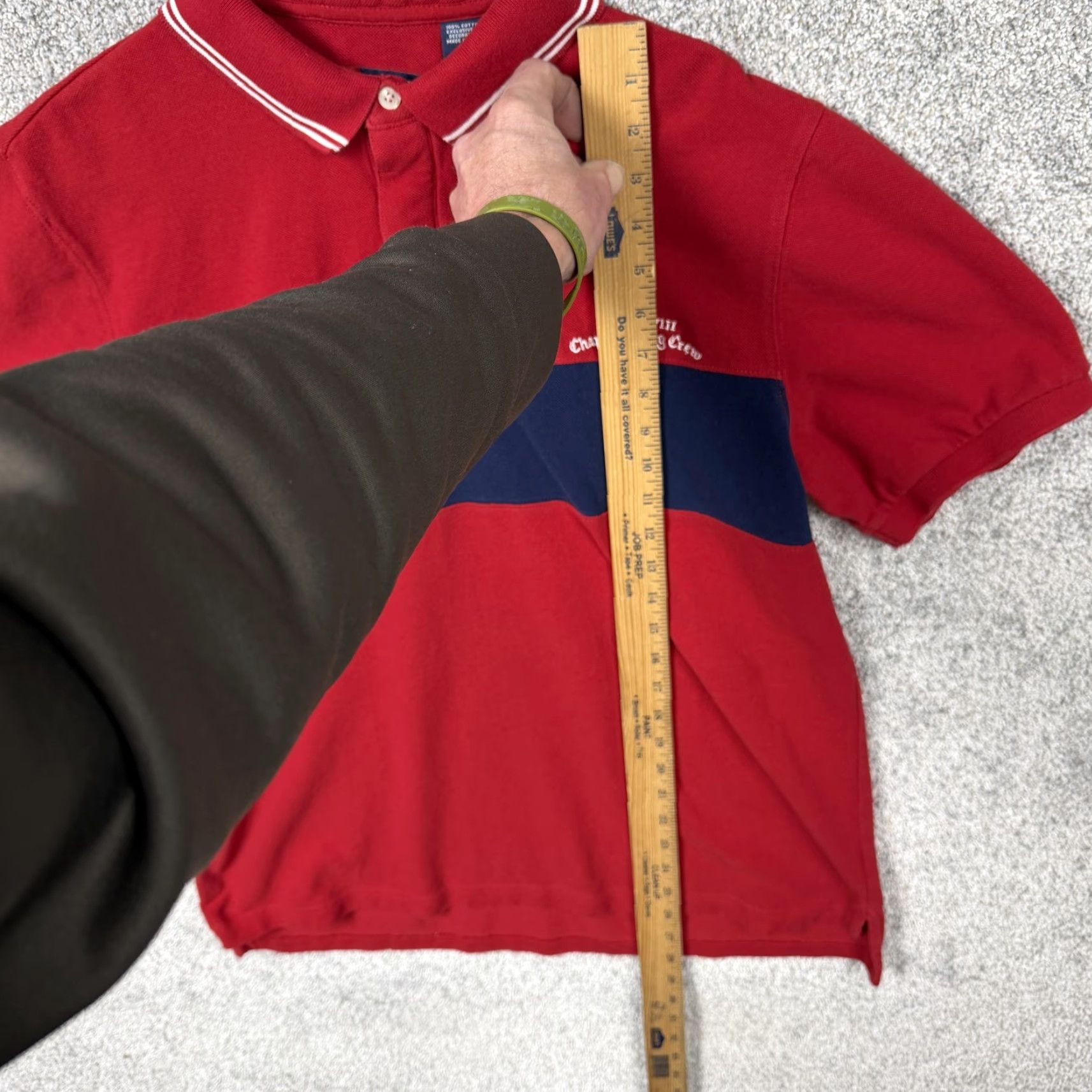 Chaps Chaps Sailing Crew Polo Shirt Mens L Red Colorblock Nautical Preppy Short Sleeve Shirt Size US L / EU 52-54 / 3 - 2 Thumbnail