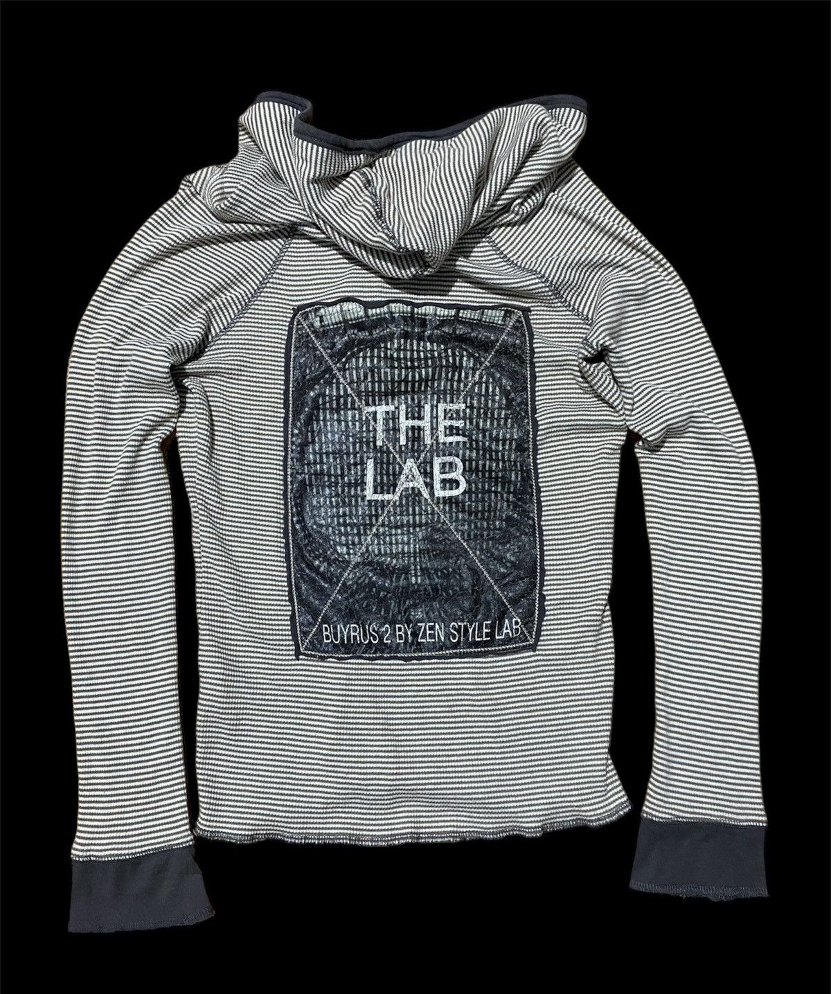 If Six Was Nine × Japanese Brand × Le Grande Bleu (L.G.B.) Vintage The Lab Buyrus 2 patch spider striped hoodie Size US M / EU 48-50 / 2 - 1 Thumbnail