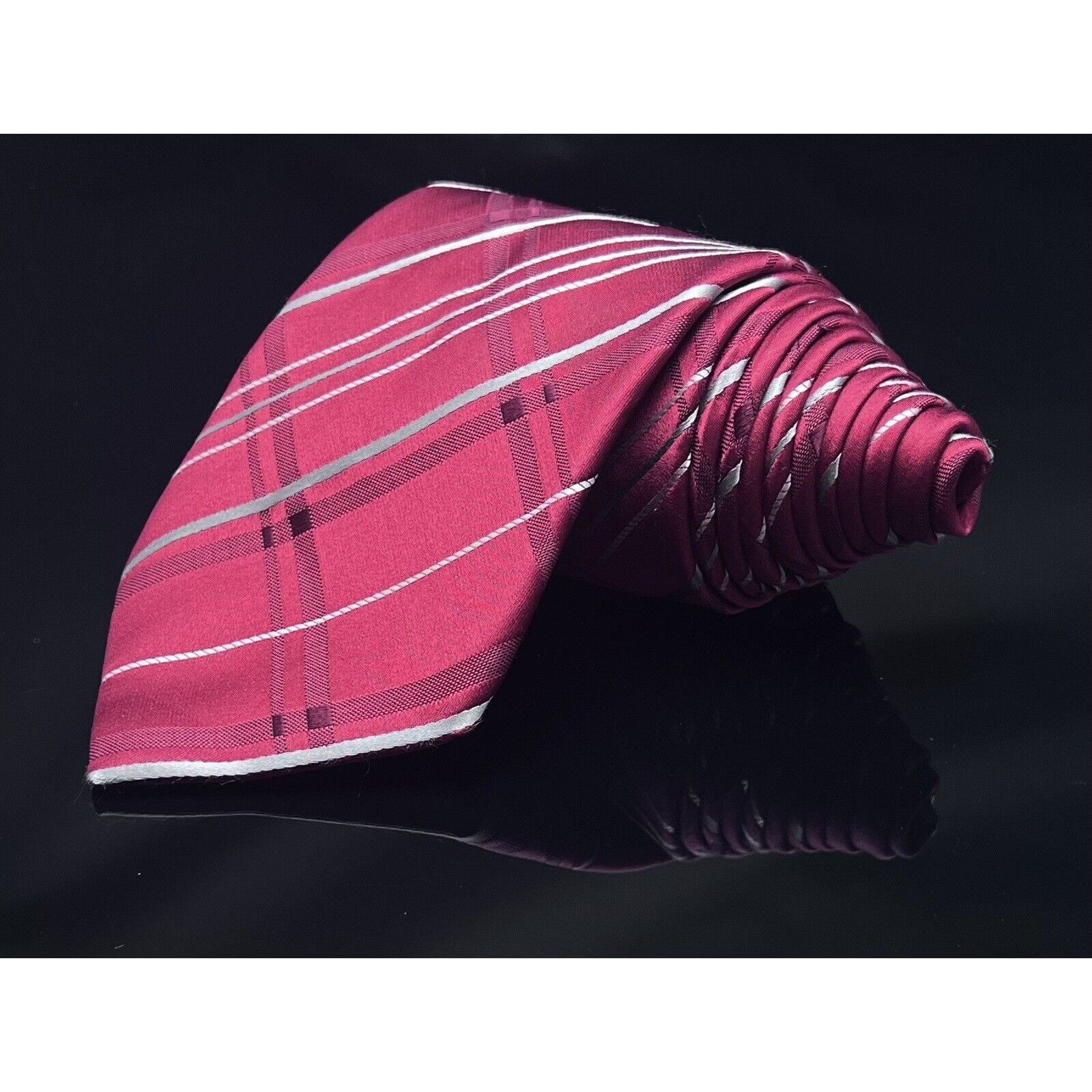 Donald Trump DONALD J TRUMP STRIPED RED MEN'S Neck Tie W3.5” BY L59.5” Size ONE SIZE - 5 Thumbnail