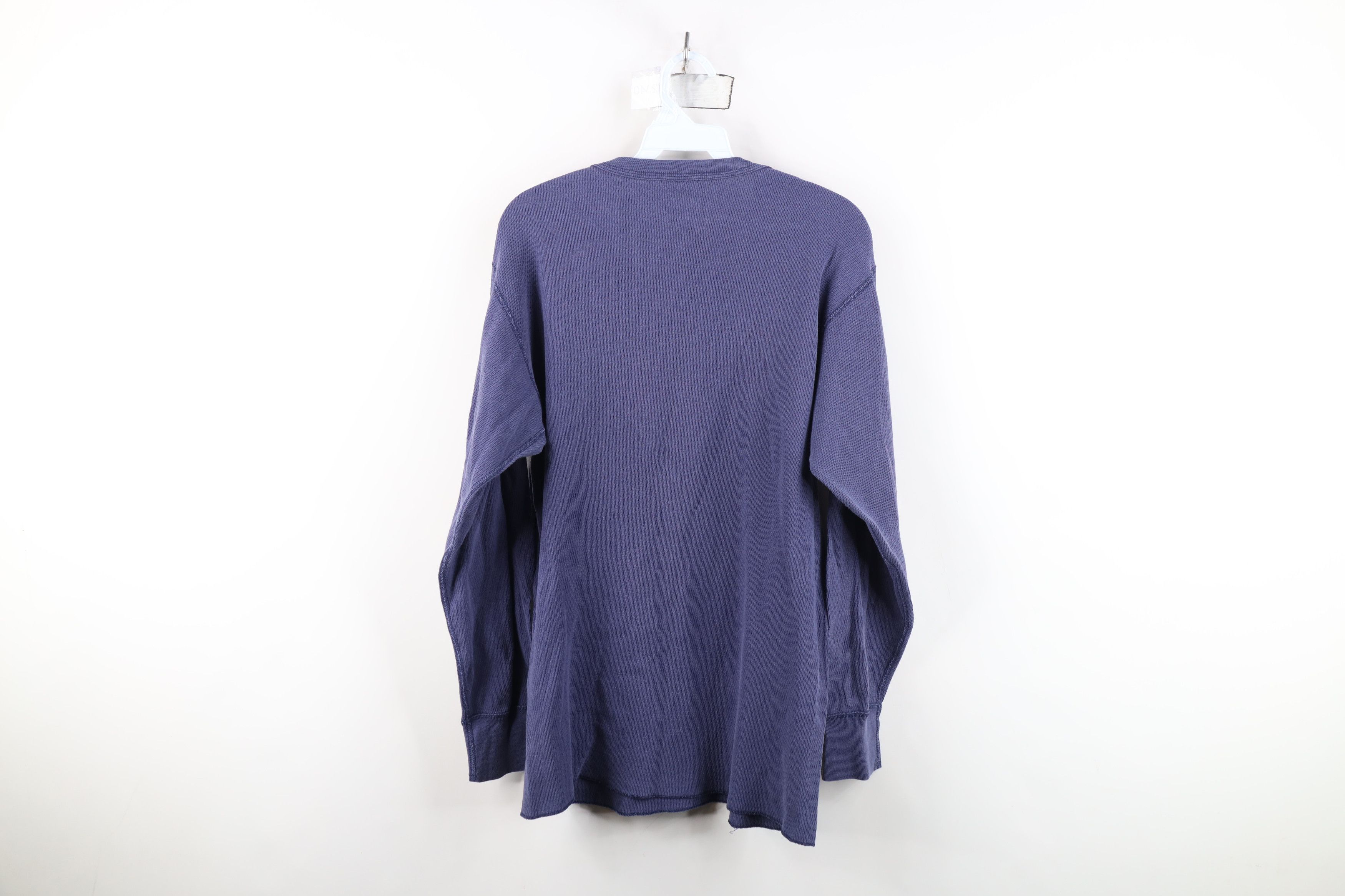 Vintage Vintage 90s Streetwear Waffle Knit Long Sleeve T-Shirt USA Size US XL / EU 56 / 4 - 10 Thumbnail