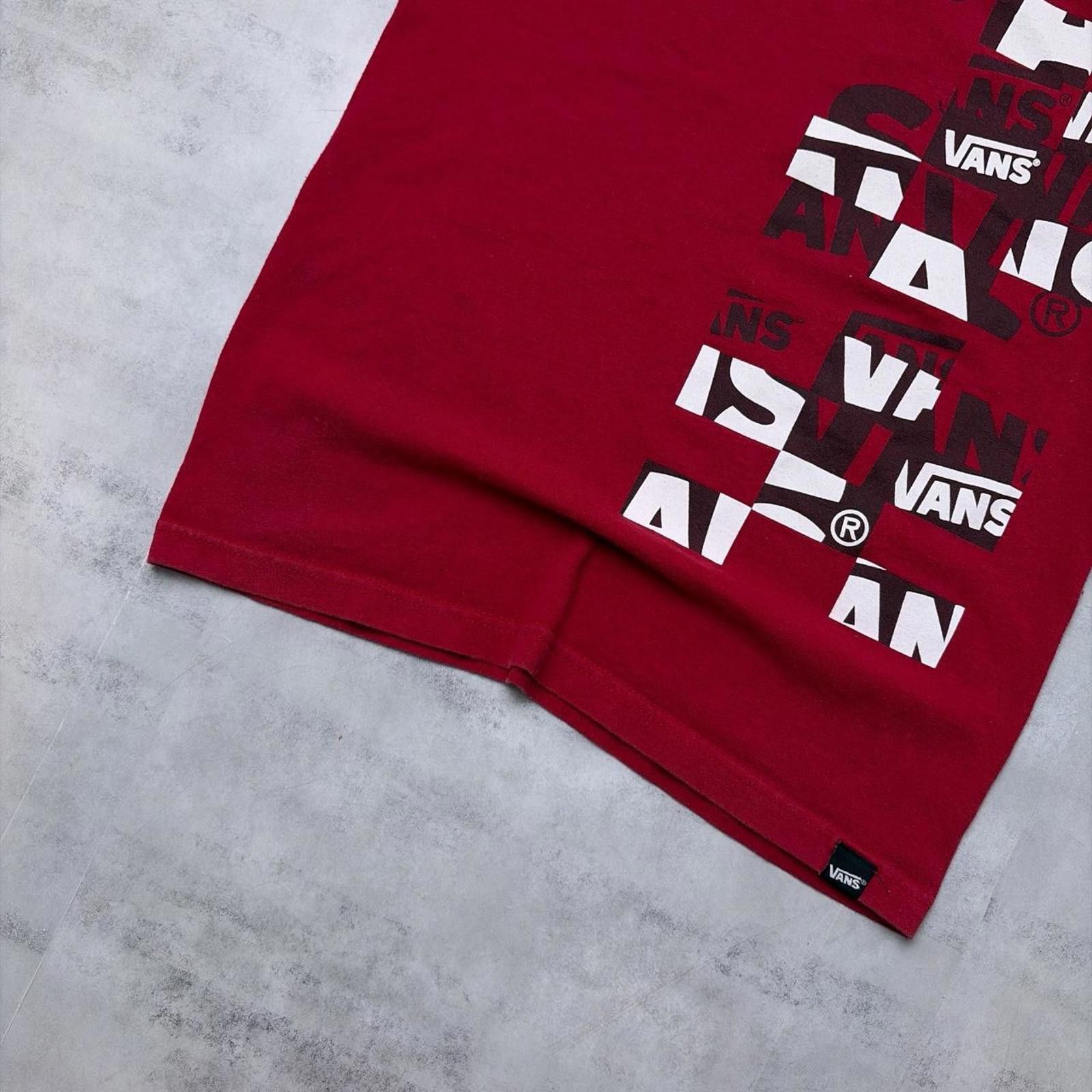 Vans Y2K Red Vans Skateboarding Grunge T-Shirt Size S / US 4 / IT 40 - 5 Thumbnail