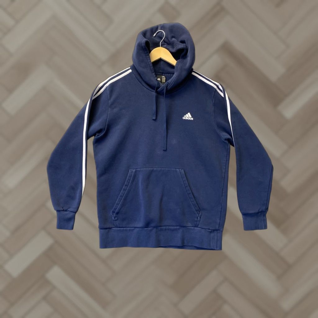 Adidas Adidas Men's Original Trefoil Pullover Hoodie L Blue Activewear Casual Streetwear Size US L / EU 52-54 / 3 - 1 Thumbnail