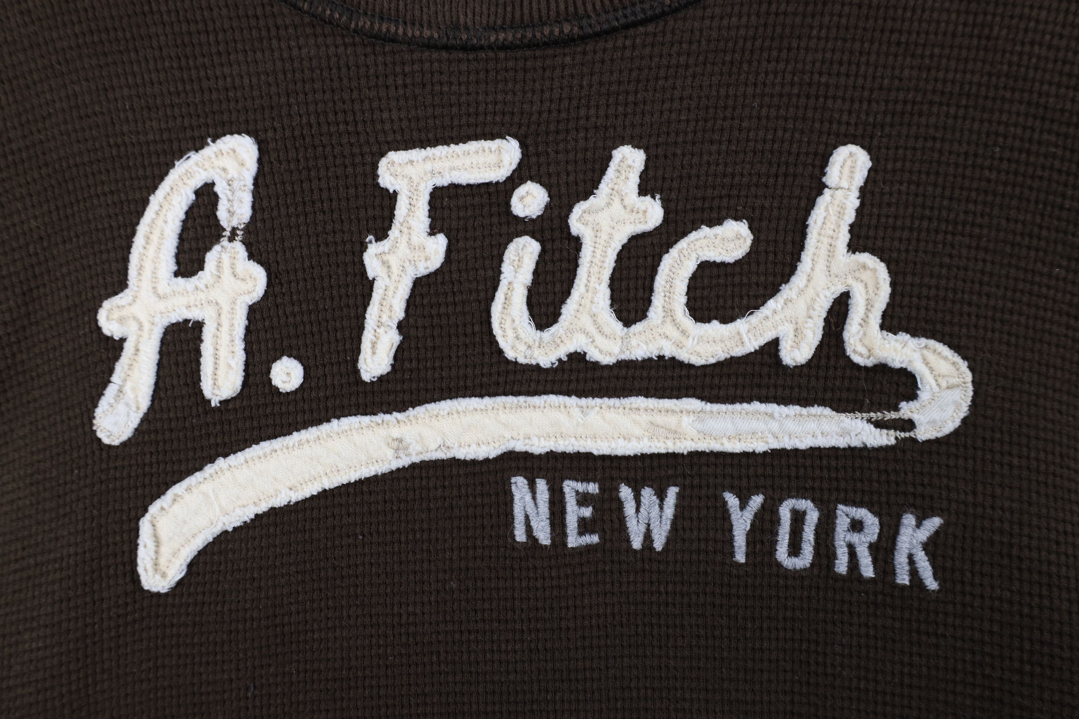Abercrombie & Fitch Vintage Abercrombie & Fitch Waffle Knit Long Sleeve T-Shirt Size US XL / EU 56 / 4 - 4 Thumbnail