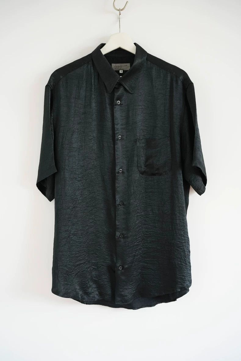 Yohji Yamamoto Yohji Yamamoto Yohji Yamamoto Short Sleeve Crinkled Shirt Size US L / EU 52-54 / 3 - 1 Thumbnail