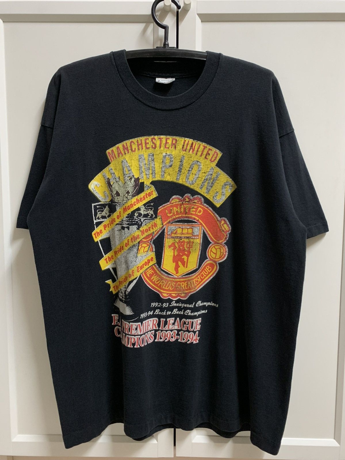 Vintage 🔴 Vintage Manchester United “Roll of Honour” Tee Size US XL / EU 56 / 4 - 1 Thumbnail