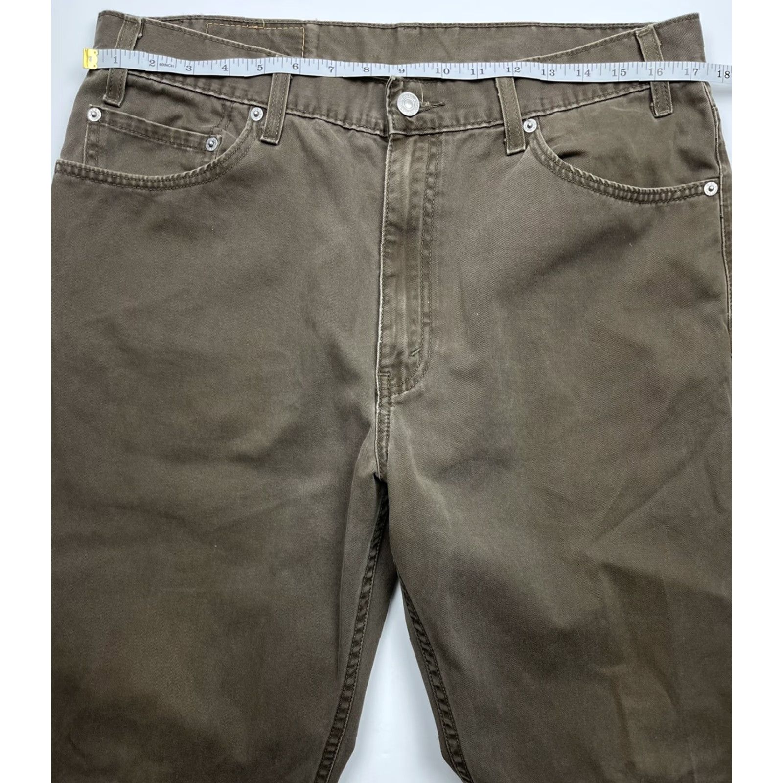 Levi's VINTAGE Levi's 505 Straight Leg Regular Fit Jeans Brown 34x32 Mens Men's 90s Size US 34 / EU 50 - 5 Thumbnail