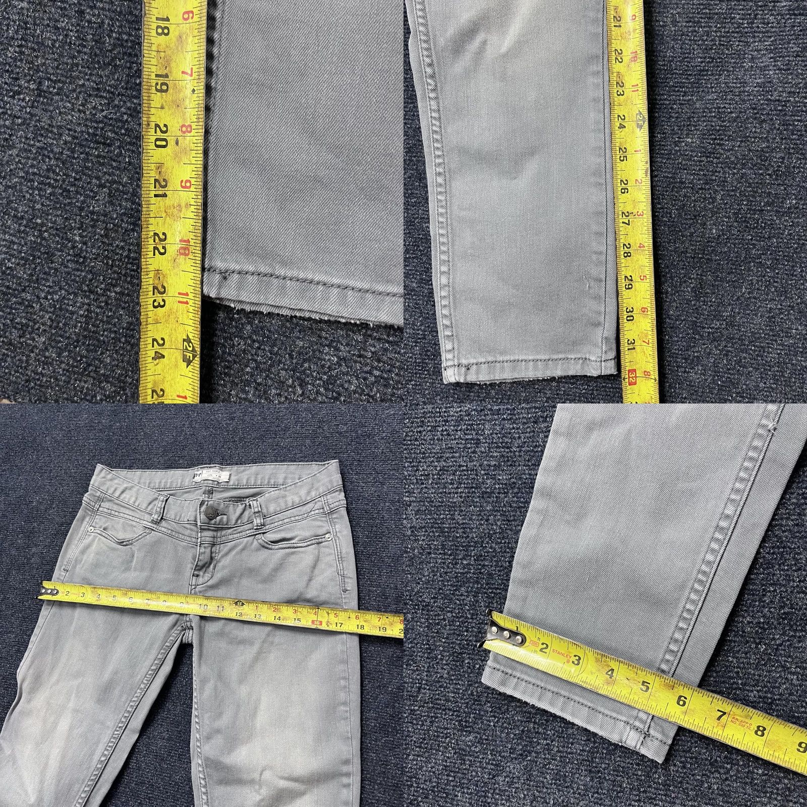 Free People Free People Jeans Womens 26 Gray Skinny Stretch Denim Pants Casual Colored Gray Size 26" / US 2 / IT 38 - 8 Thumbnail