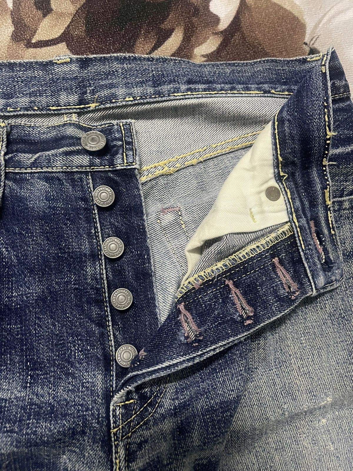 Japanese Brand Kapital Jeans Distressed Selvedge Size US 32 / EU 48 - 10 Thumbnail