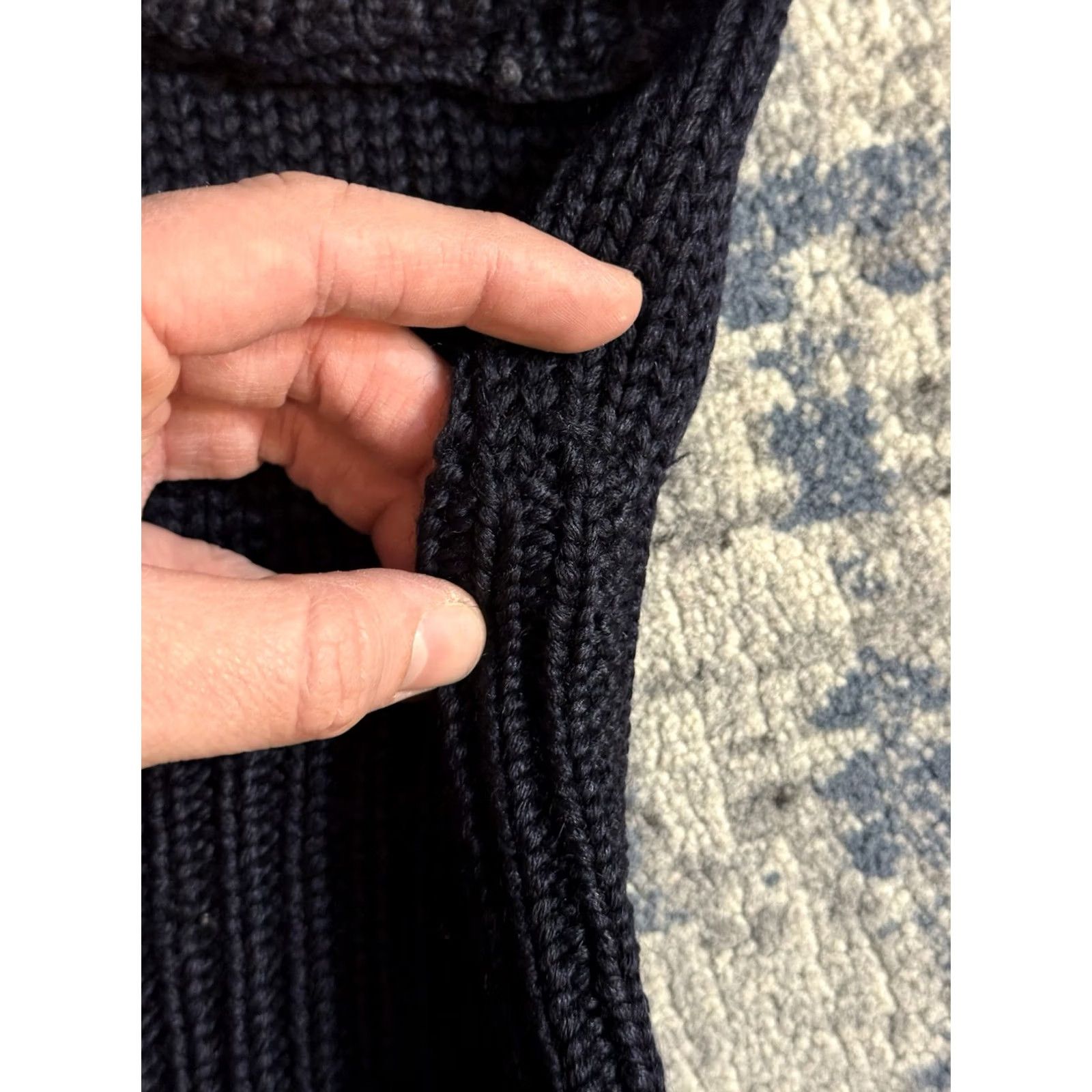 J.W. Brine VINTAGE James W. Brine Knit Sweater M Dark Navy Blue 1920s 1930s Boat Neck Size US M / EU 48-50 / 2 - 3 Thumbnail