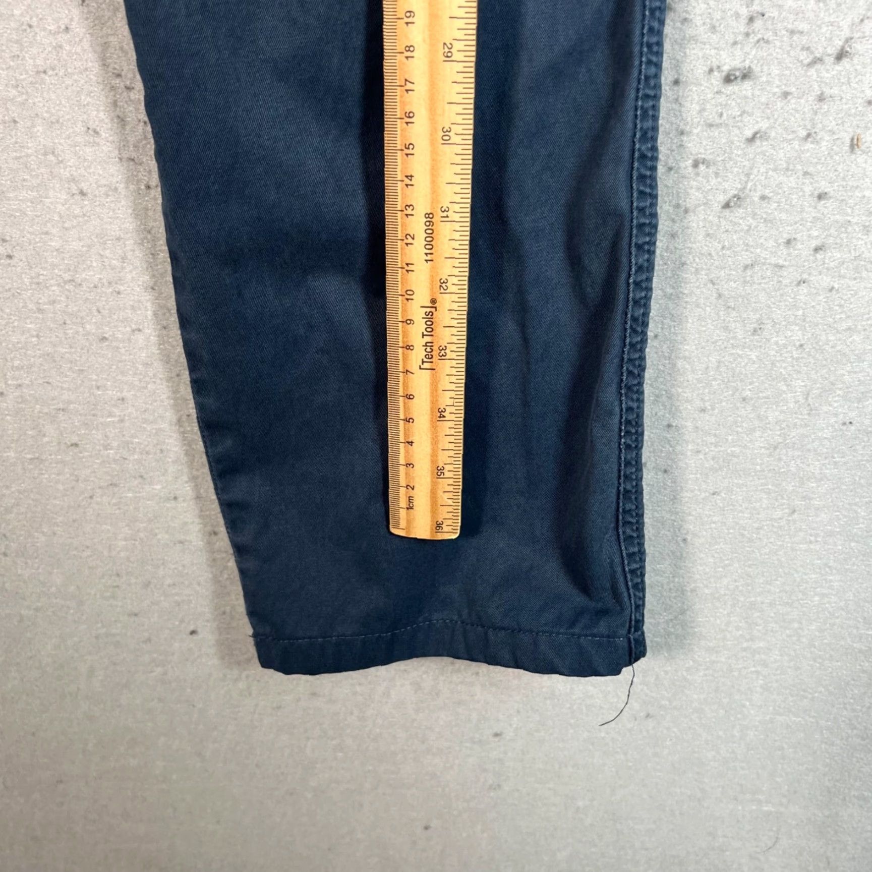 Avirex Avirex Chino Pants - Men - 31x30 Blue 100% Cotton Flat Front Tapered Leg Vintage/Used Millenniam Era Mens Pants Size US 31 - 6 Thumbnail
