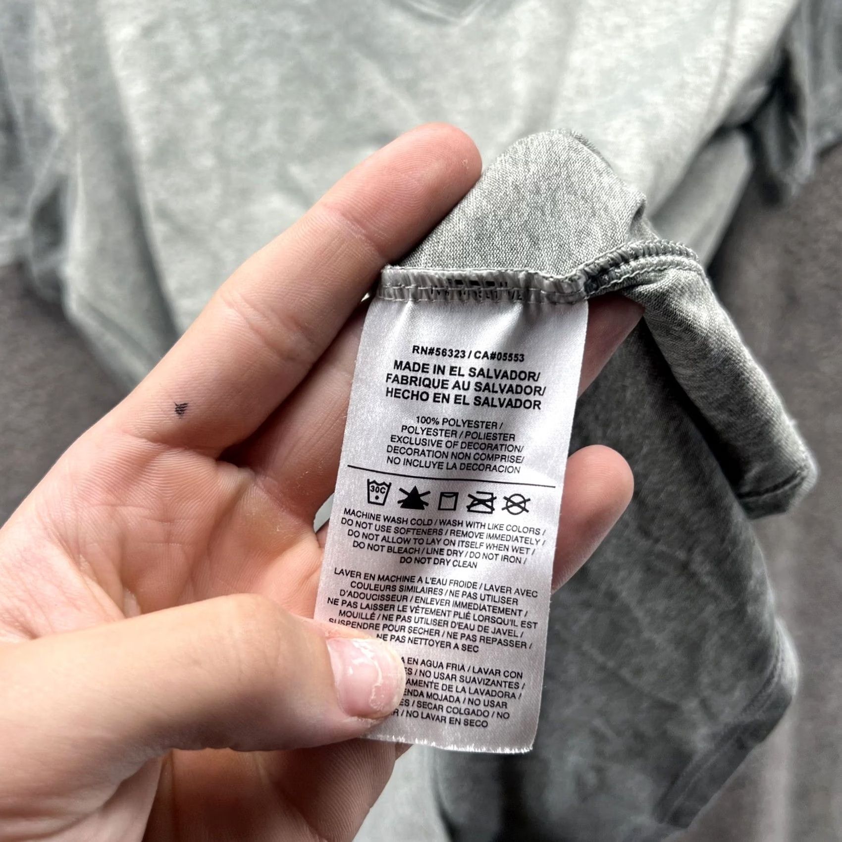 Nike Nike Dri-FIT Shirt Womens Large Gray V-Neck Athletic Tee Running Training Size L / US 10 / IT 46 - 7 Thumbnail