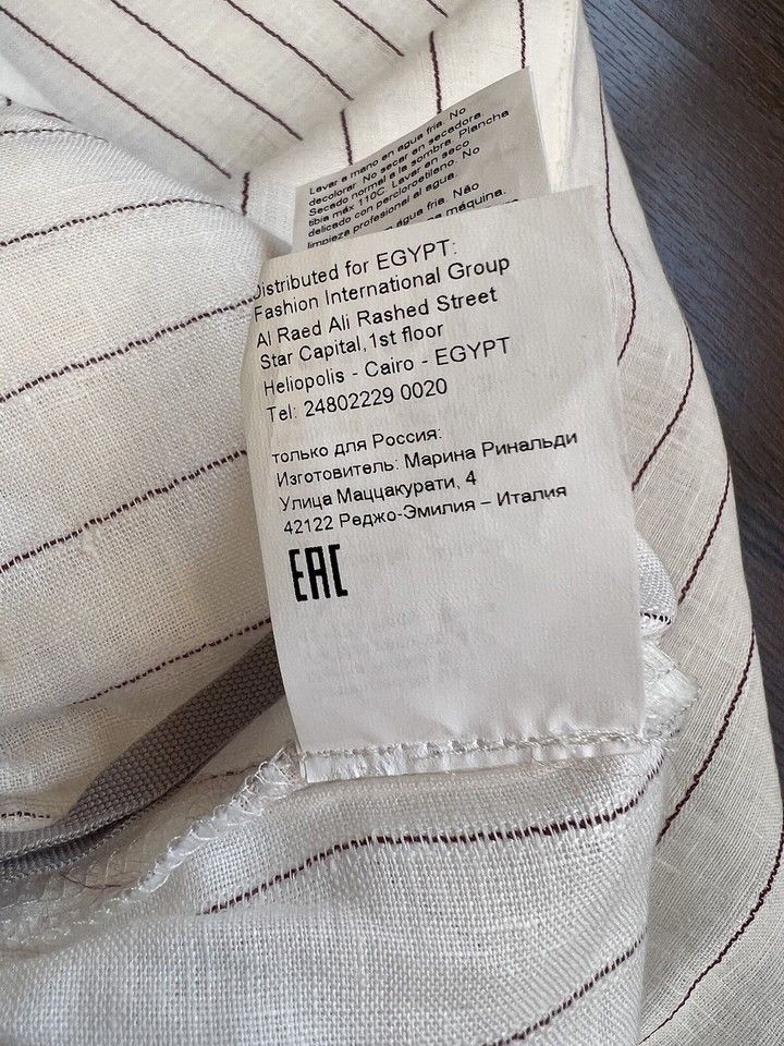 Other Persona by Marina Rinaldi Linen Blend Pants White US 10 Size 32" / US 10 / IT 46 - 14 Thumbnail