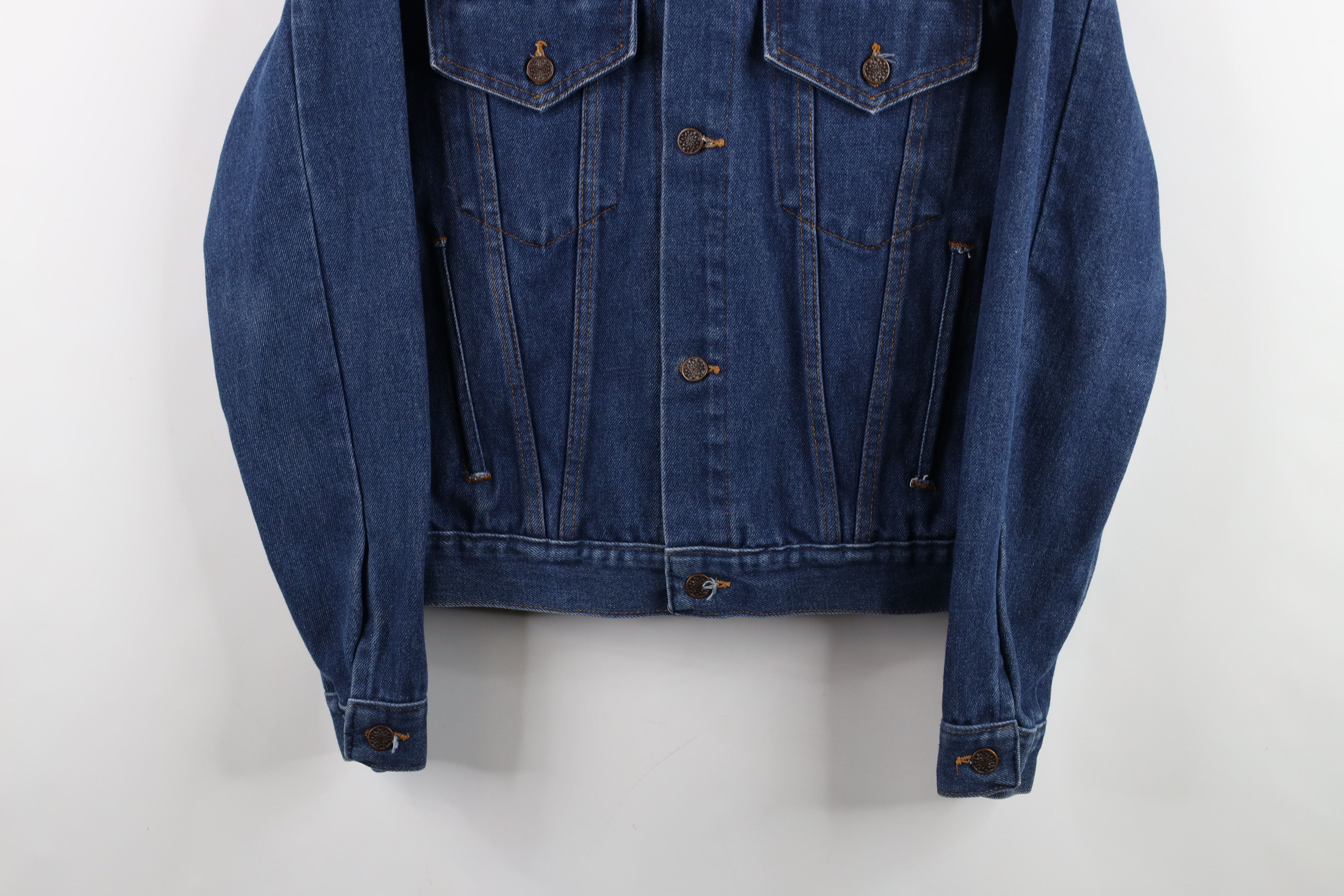 Vintage Vintage 60s 70s Streetwear Jean Trucker Jacket Blue USA Size US L / EU 52-54 / 3 - 3 Thumbnail
