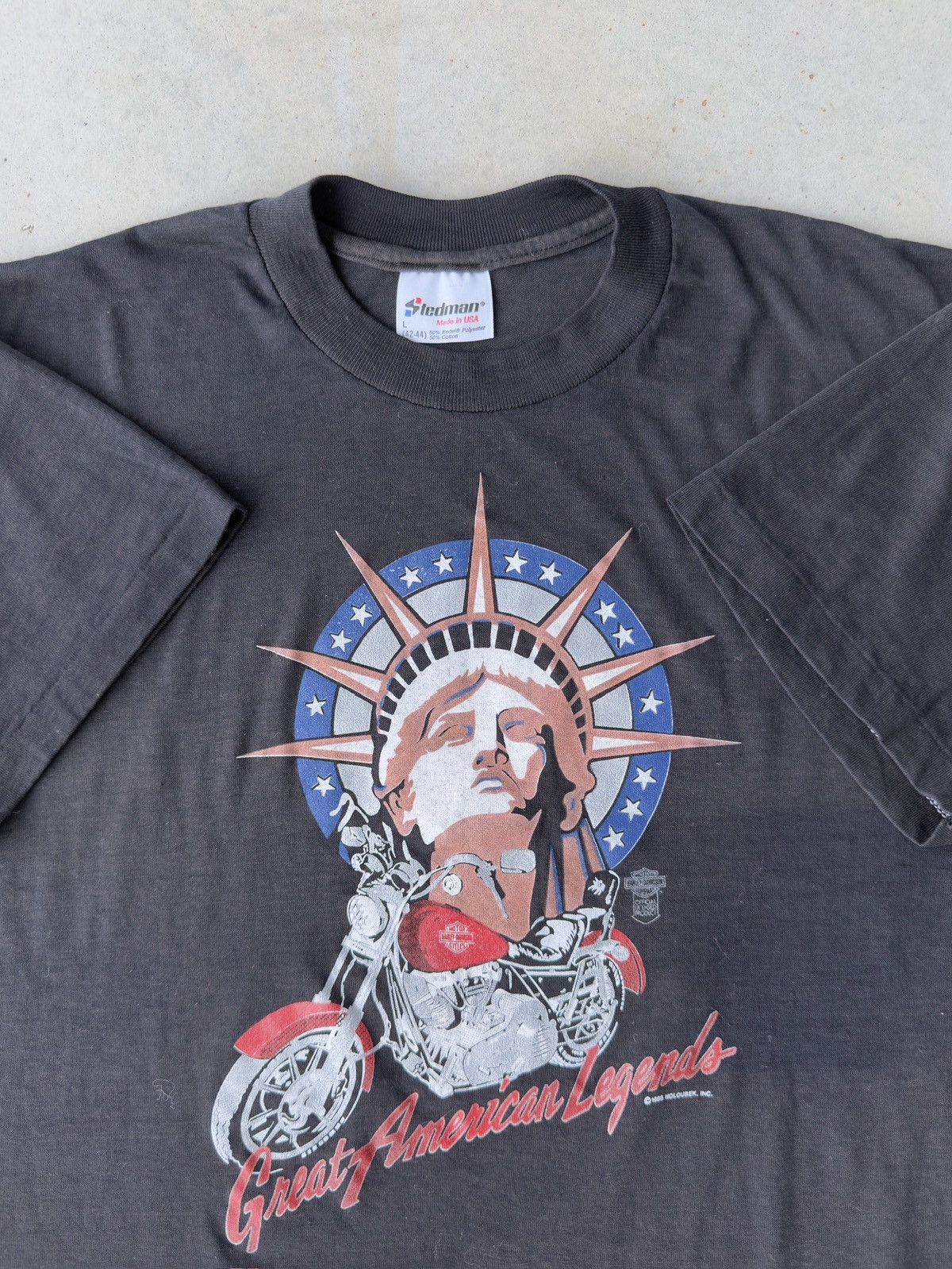 Harley Davidson Vintage 80’s Harley Davidson “ Great American Legends “ Tee Size US M / EU 48-50 / 2 - 3 Thumbnail