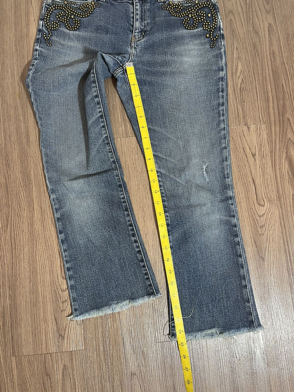 RRL Ralph Lauren × Vintage Washed vintage lauren by ralph lauren studded flare denim Size US 29 - 11 Thumbnail