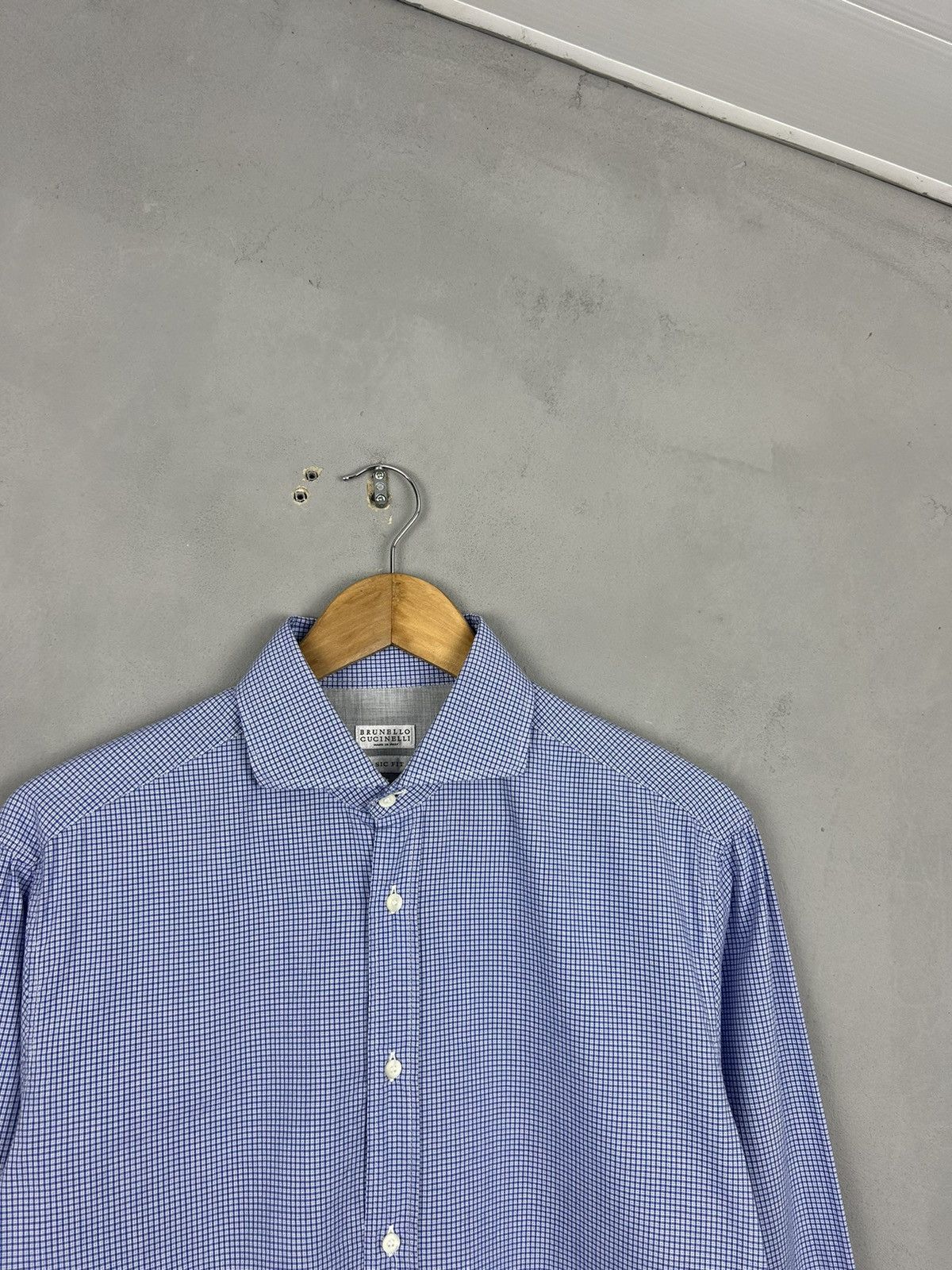 Brunello Cucinelli Brunello Cucinelli Check Cotton Shirt – Made in Italy Size M Size US M / EU 48-50 / 2 - 3 Thumbnail