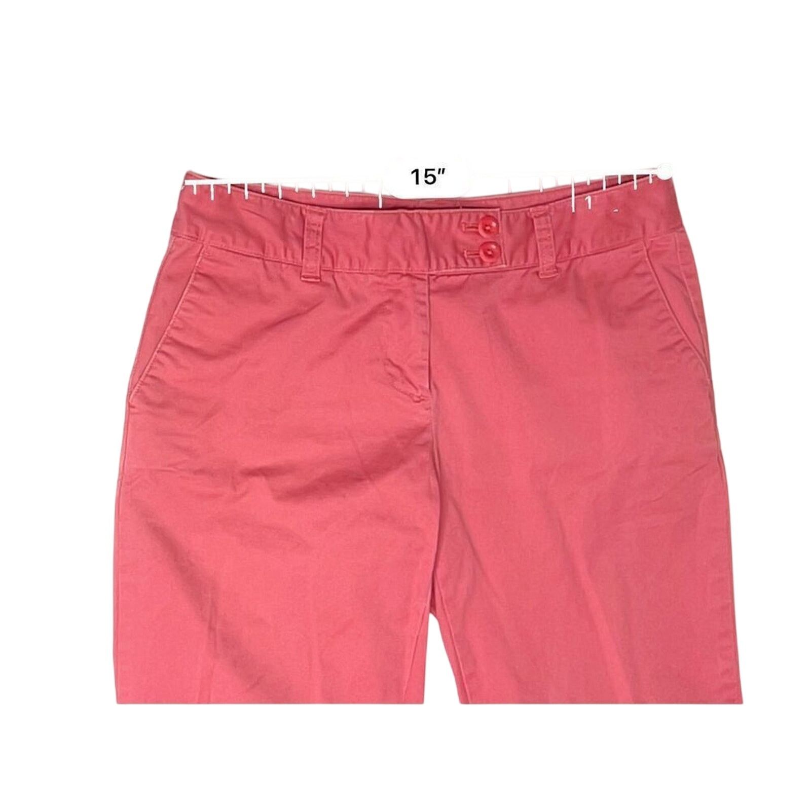 Vineyard Vines Vineyard Vines Pink Stretch Low Rise Cropped Chino 4 Preppy Size 27" / US 4 / IT 40 - 3 Thumbnail