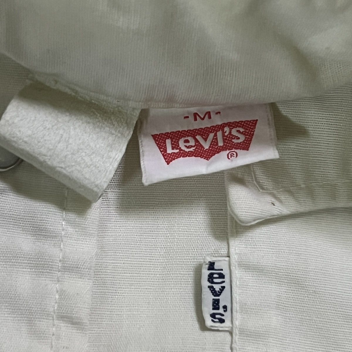 Levi's × Levi's Vintage Clothing × Vintage Vintage 70s Levi's White Tab Chambray Western Shirt Size US M / EU 48-50 / 2 - 19 Thumbnail