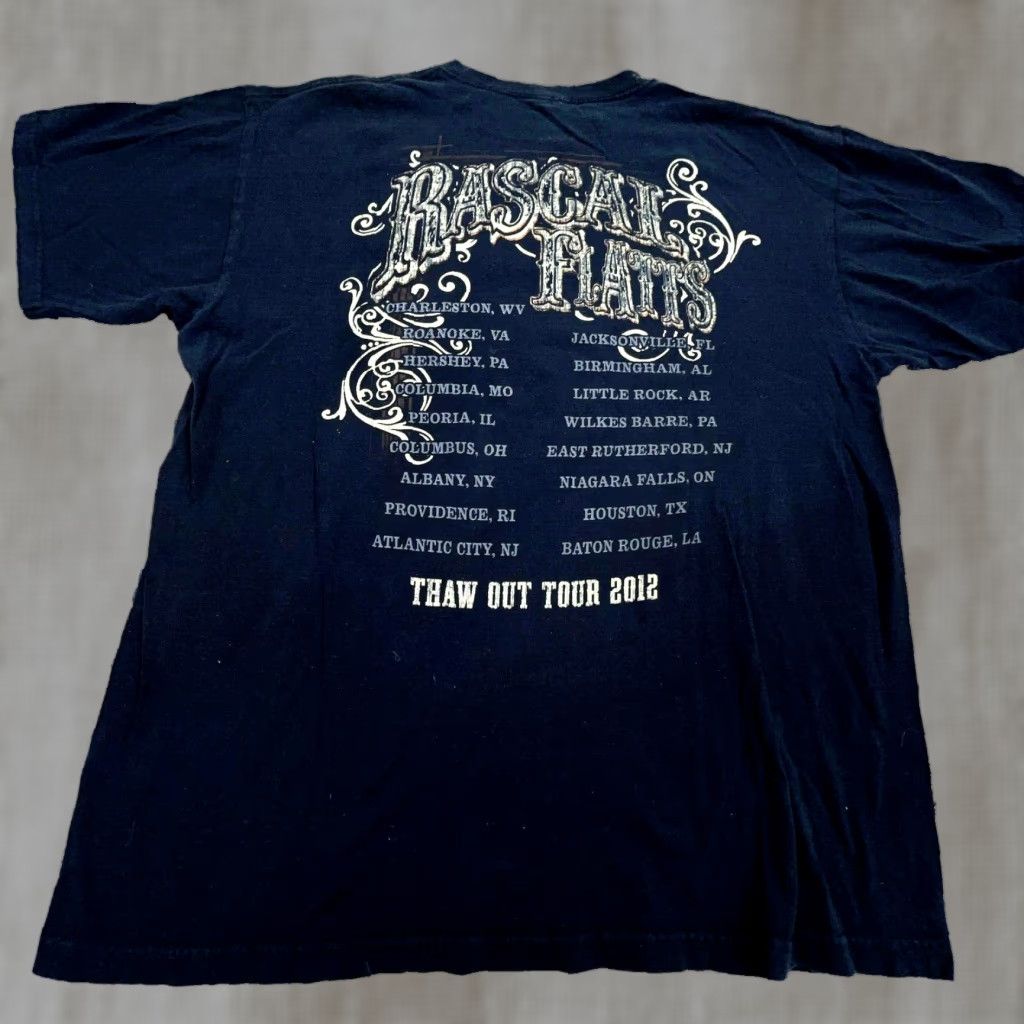 Anvil Rascal Flatts Shirt Men Large Black Band Tee T Country Music Band Y2K 00s 2012 Size US L / EU 52-54 / 3 - 1 Thumbnail