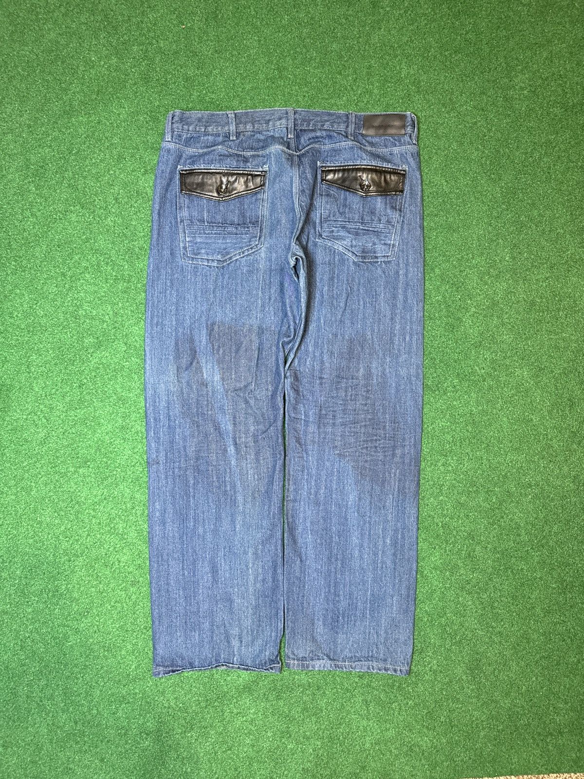 Sean John × Vintage Y2K Sean John Hip Hop Baggy Wide Leg Loose Denim Jeans Size US 42 / EU 58 - 1 Thumbnail