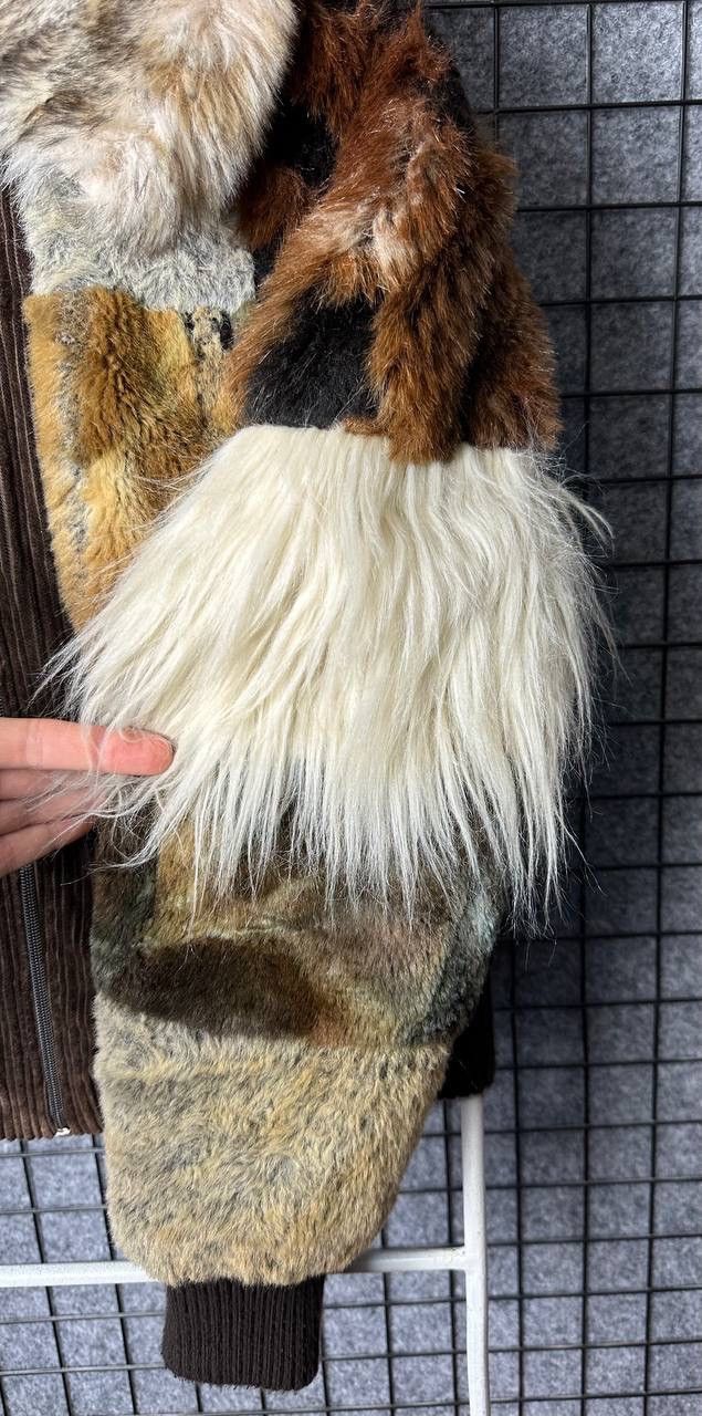 Japanese Brand Avant garde Fur faux coat jacket womans size M/L Size M / US 6-8 / IT 42-44 - 4 Thumbnail