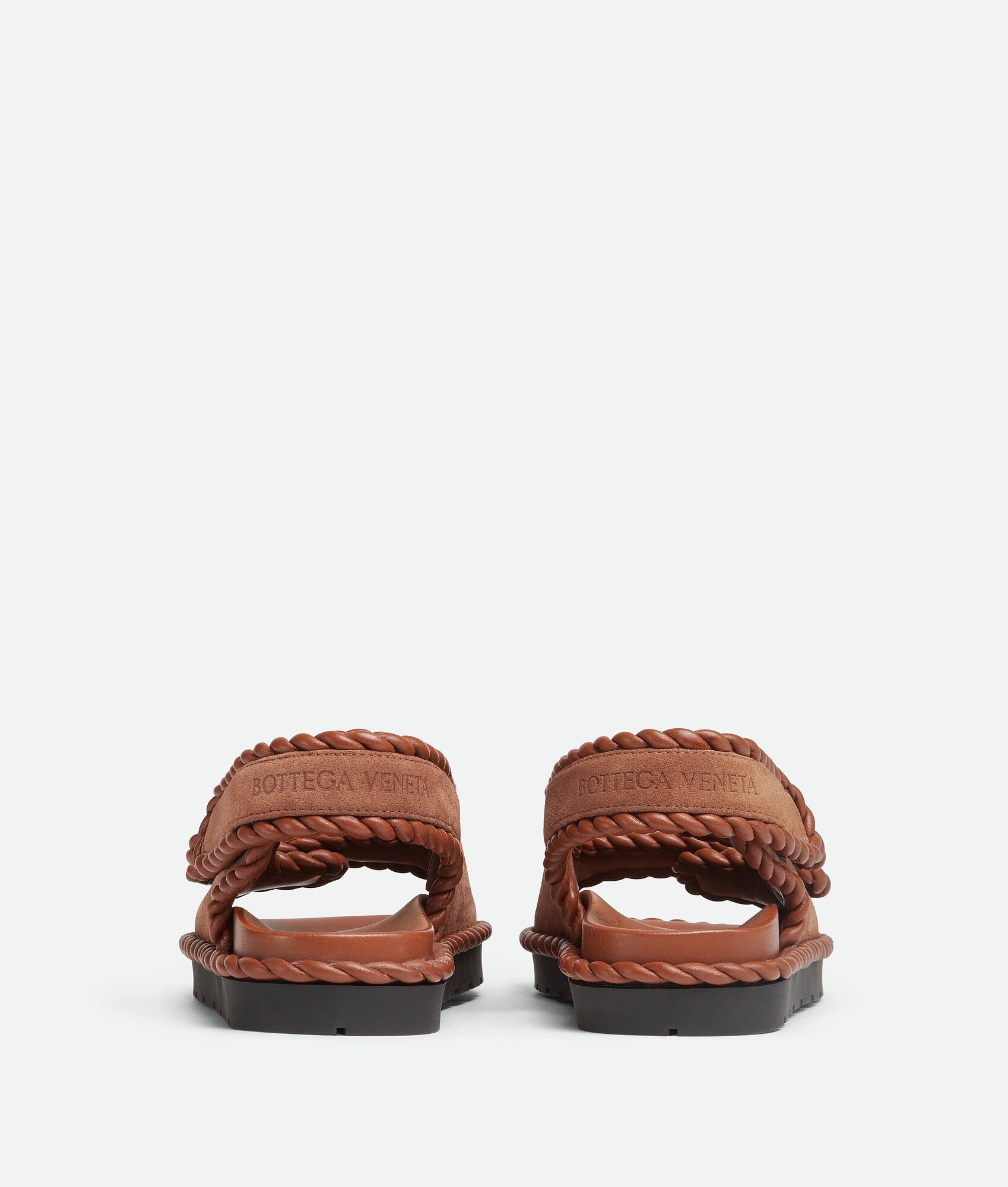 Bottega Veneta o1bcso1str0725 Jack Flat Sandals in Brown Size US 6 / IT 36 - 3 Thumbnail