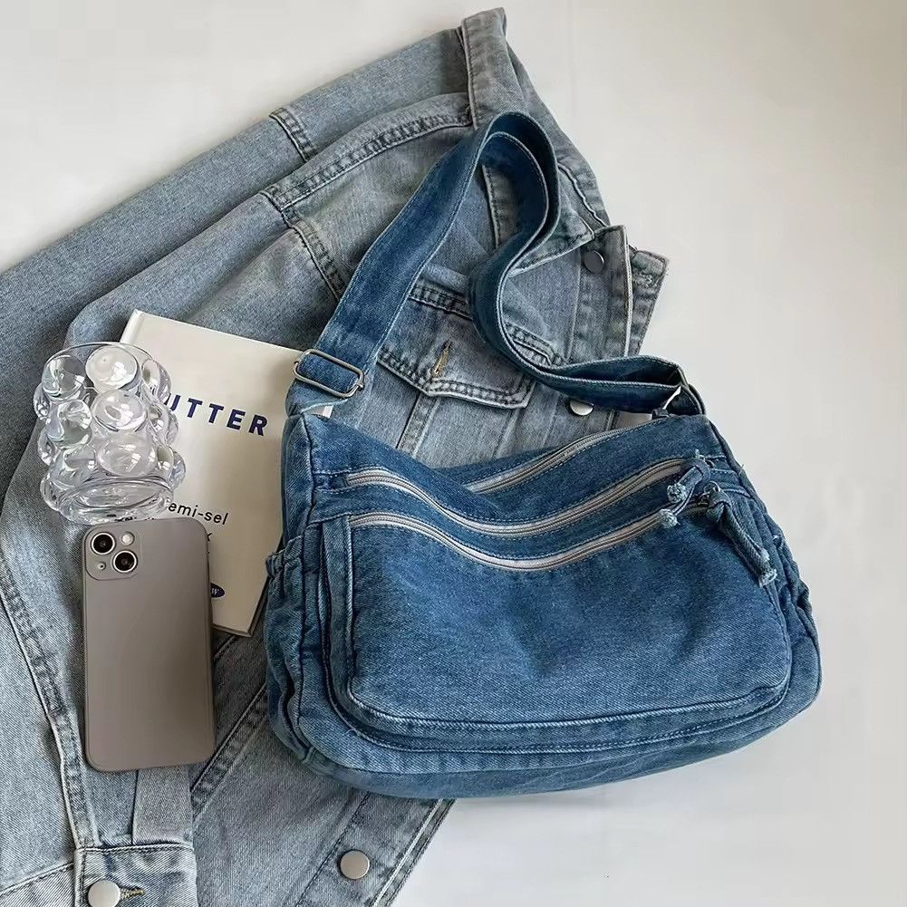 Vintage Vintage Denim Shoulder Bag Size ONE SIZE - 11 Thumbnail